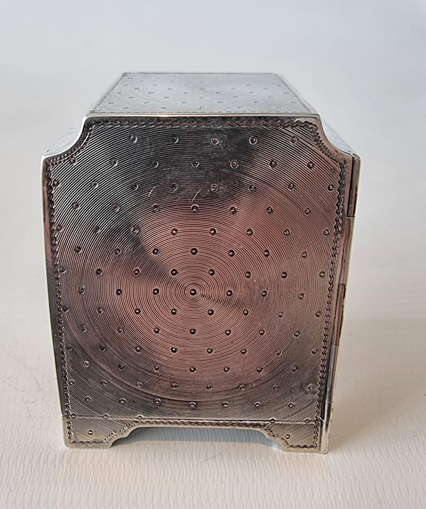 Miniature Silver and Rose Gold Carriage or Boudoir Clock by John