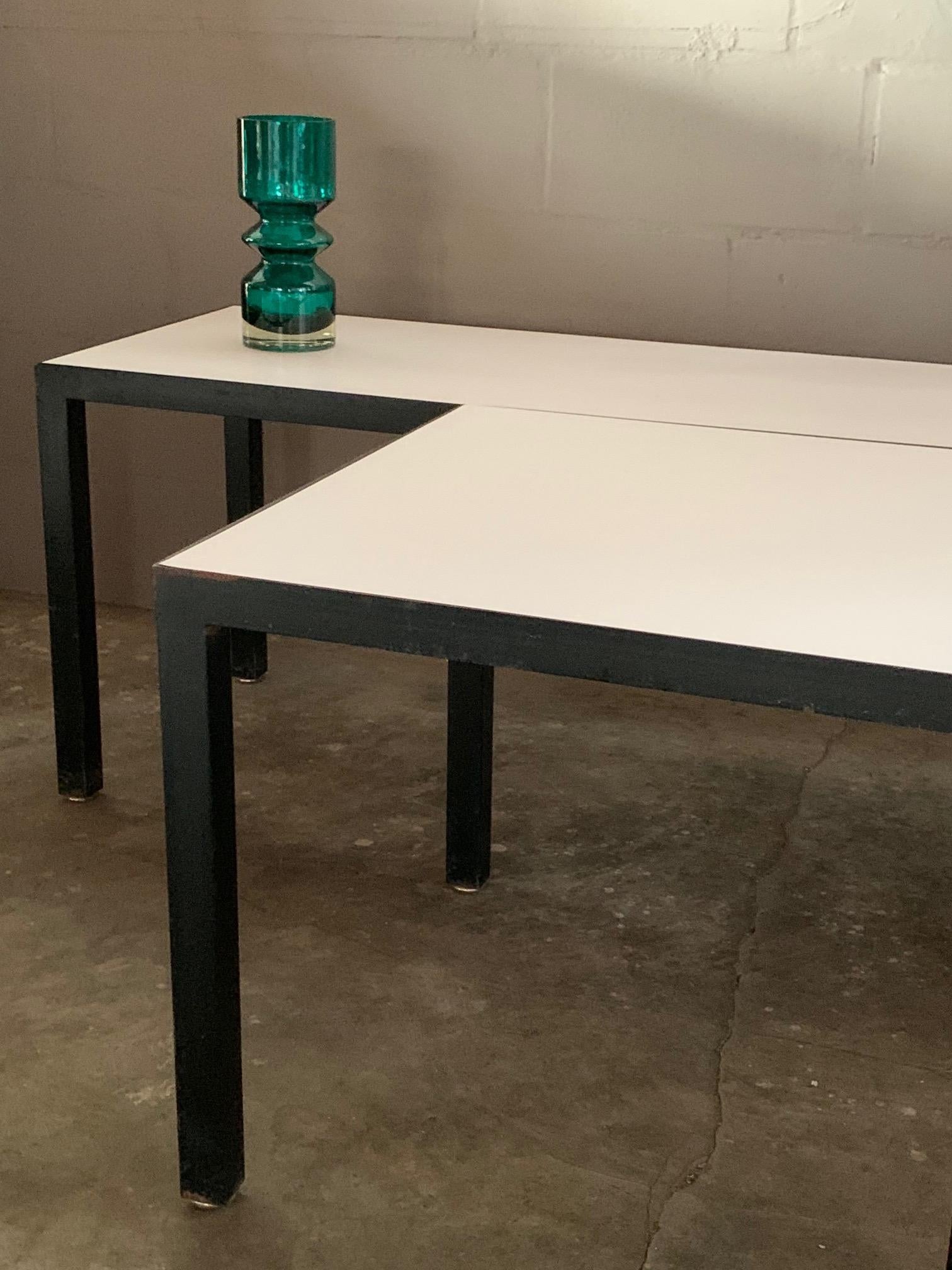 Minimalist Bench and Matching Table by JG Furniture For Sale 3