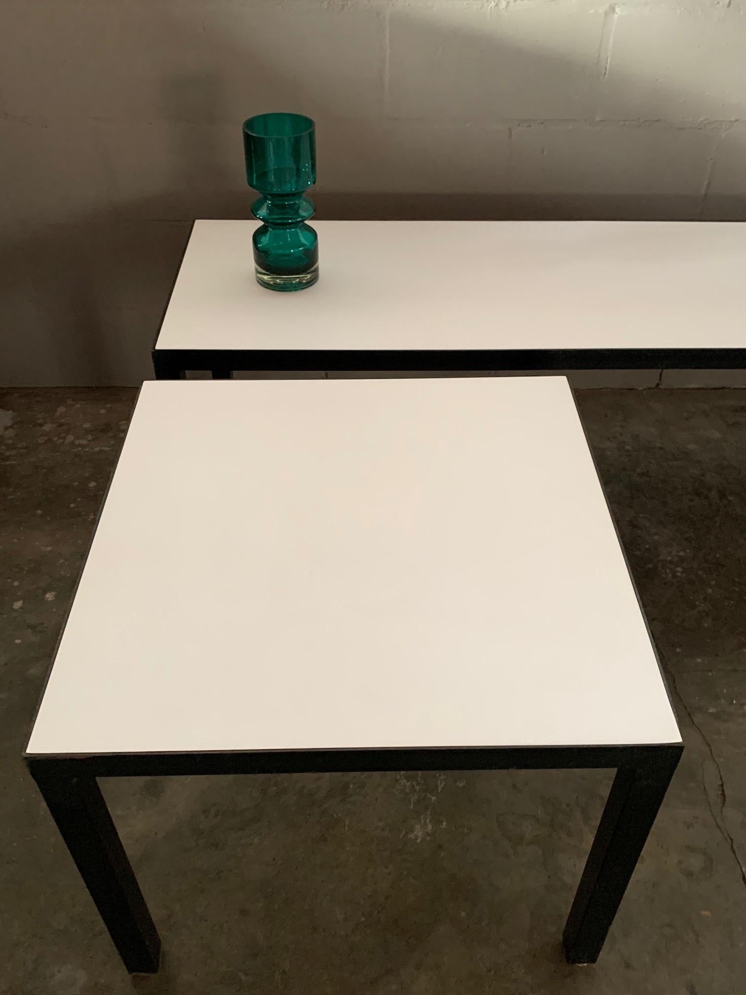 Minimalist Bench and Matching Table by JG Furniture For Sale 4