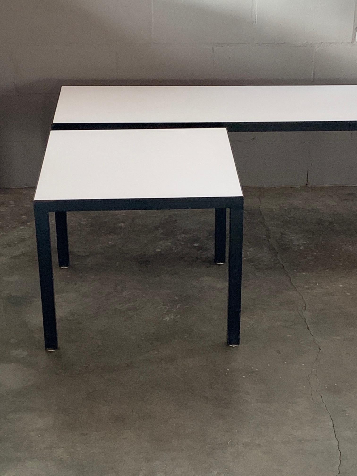 Minimalist Bench and Matching Table by JG Furniture For Sale 5