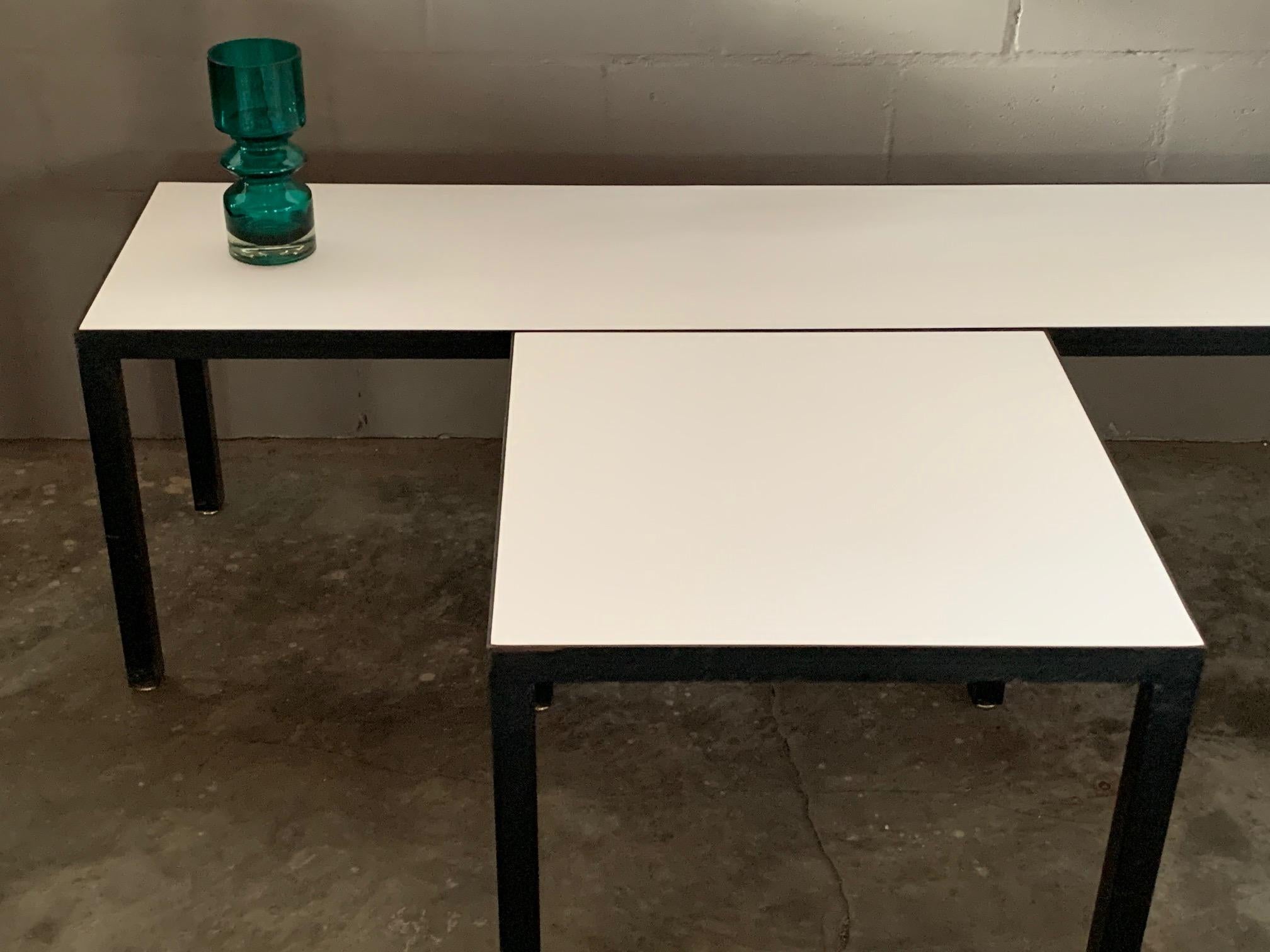 Minimalist Bench and Matching Table by JG Furniture For Sale 2