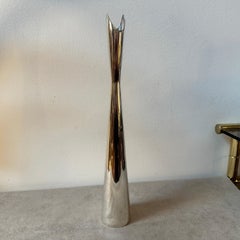 Vaso Cardinale minimalista disegnato da Lino Sabattini per Christofle, anni '60