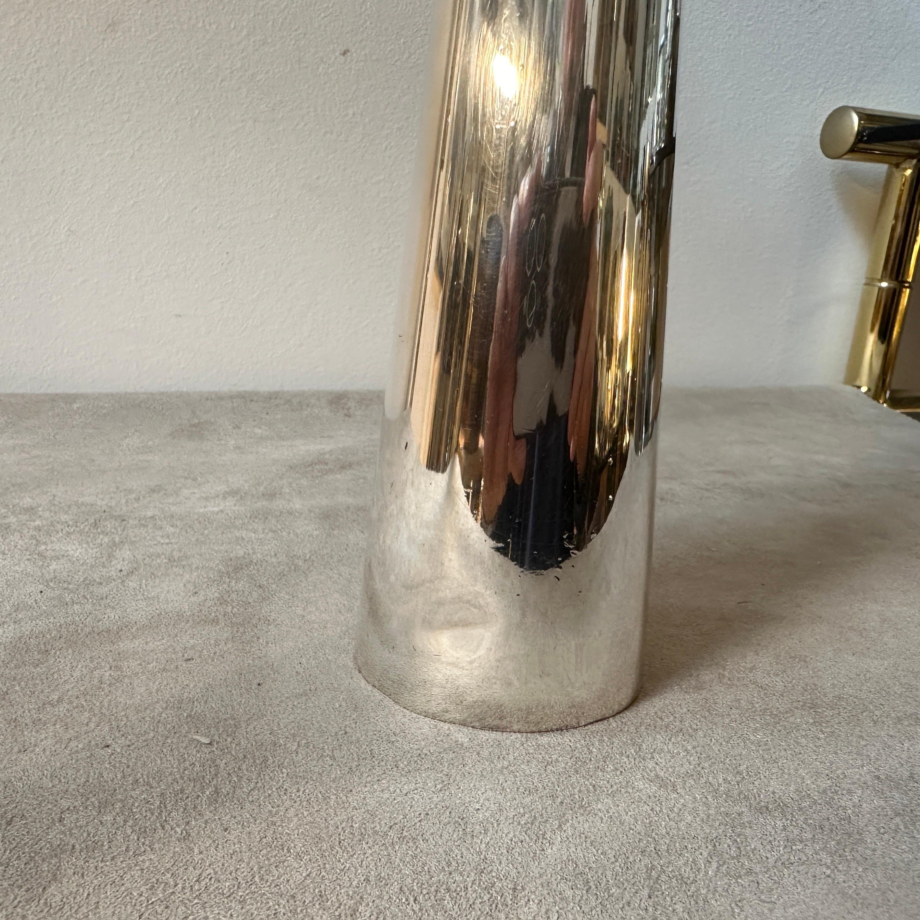 20th Century A Minimalist Cardinale Vase Designed by Lino Sabattini for Christofle, 1960s For Sale