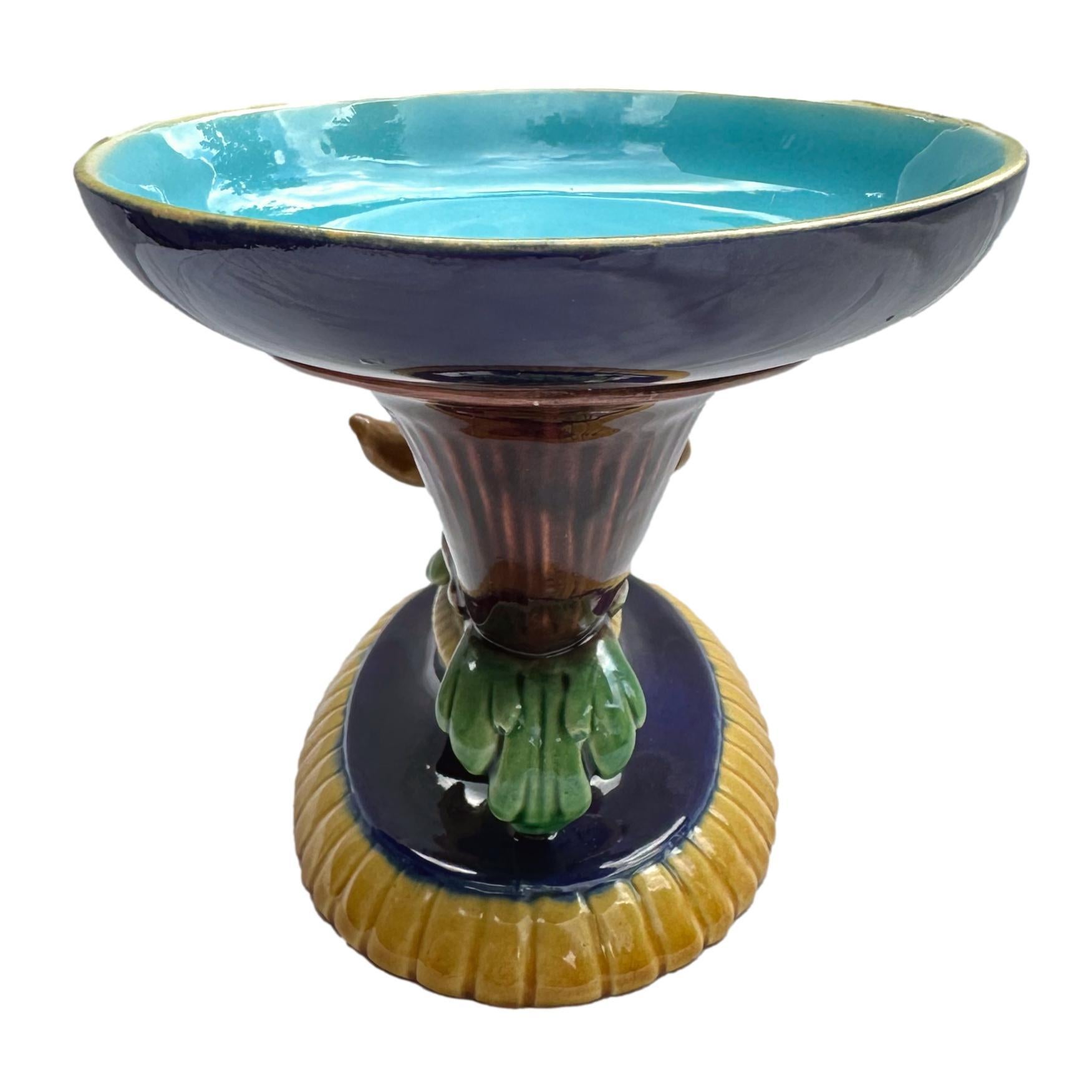 Taza pequeña con cabeza de ciervo de mayólica Minton en azul cobalto, inglesa, ca. 1868 Inglés en venta