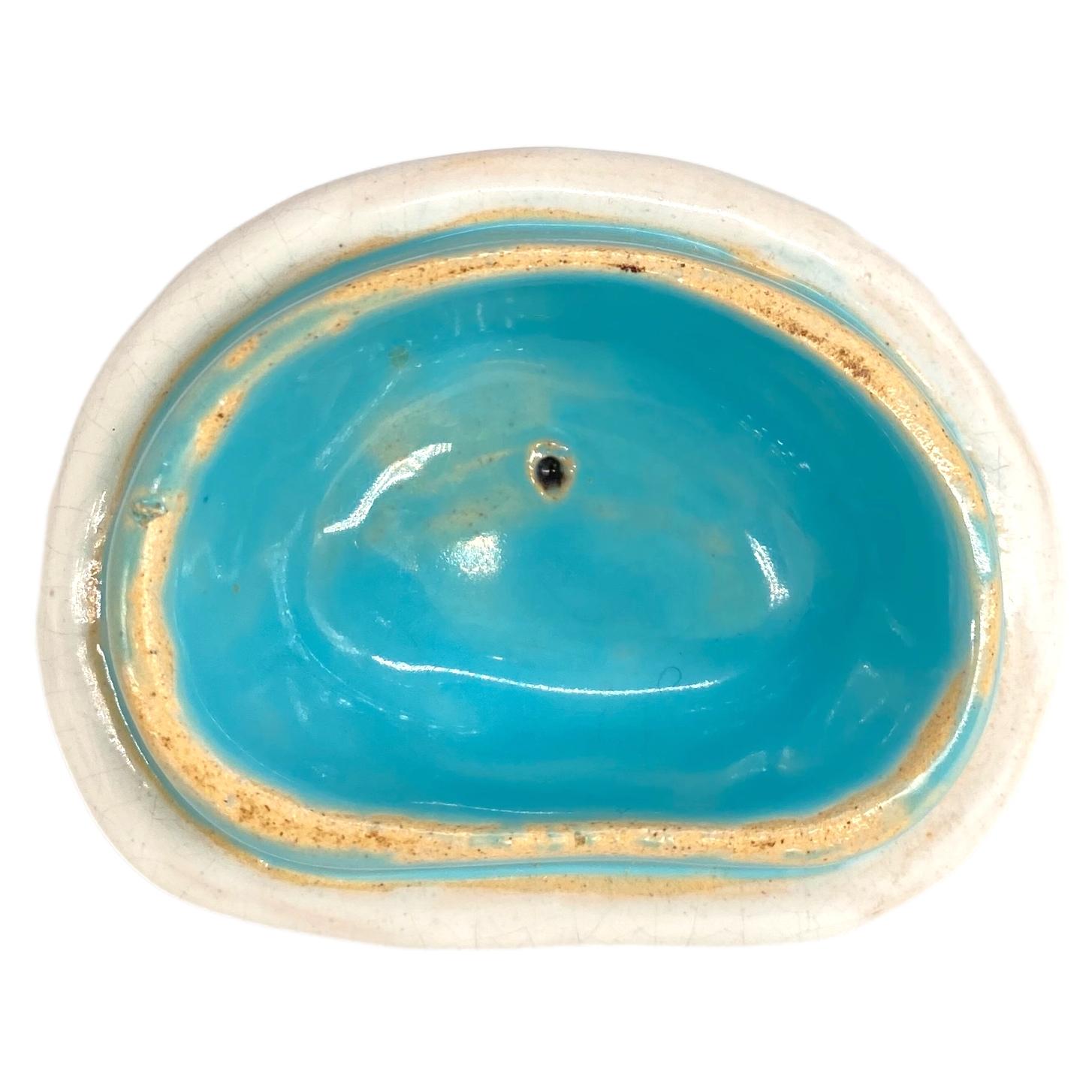 A Minton Majolica Teapot, Gourd-Form with Mushroom Lid, English, Dated 1861 For Sale 8