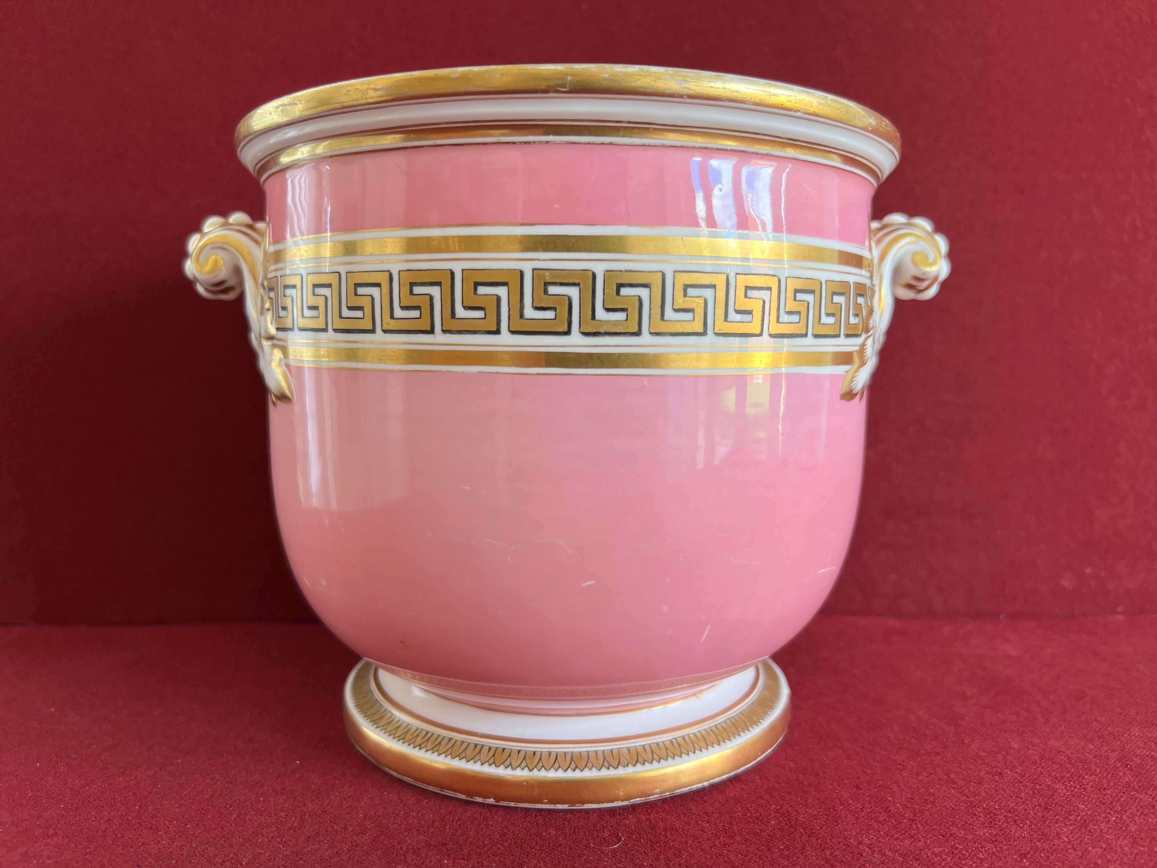 Hand-Painted Minton Porcelain Jardiniere, circa 1850