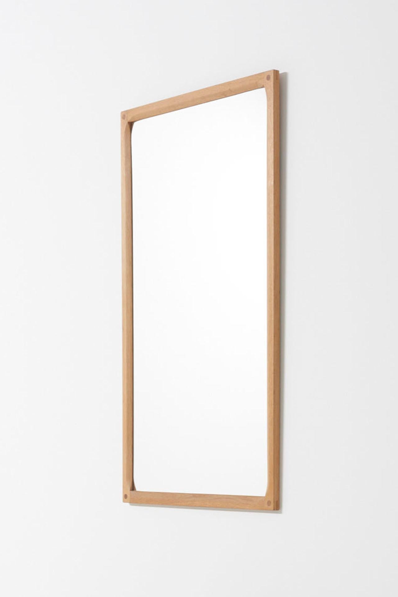 Mid-20th Century Mirror with Oak Frame, Kai Kristiansen
