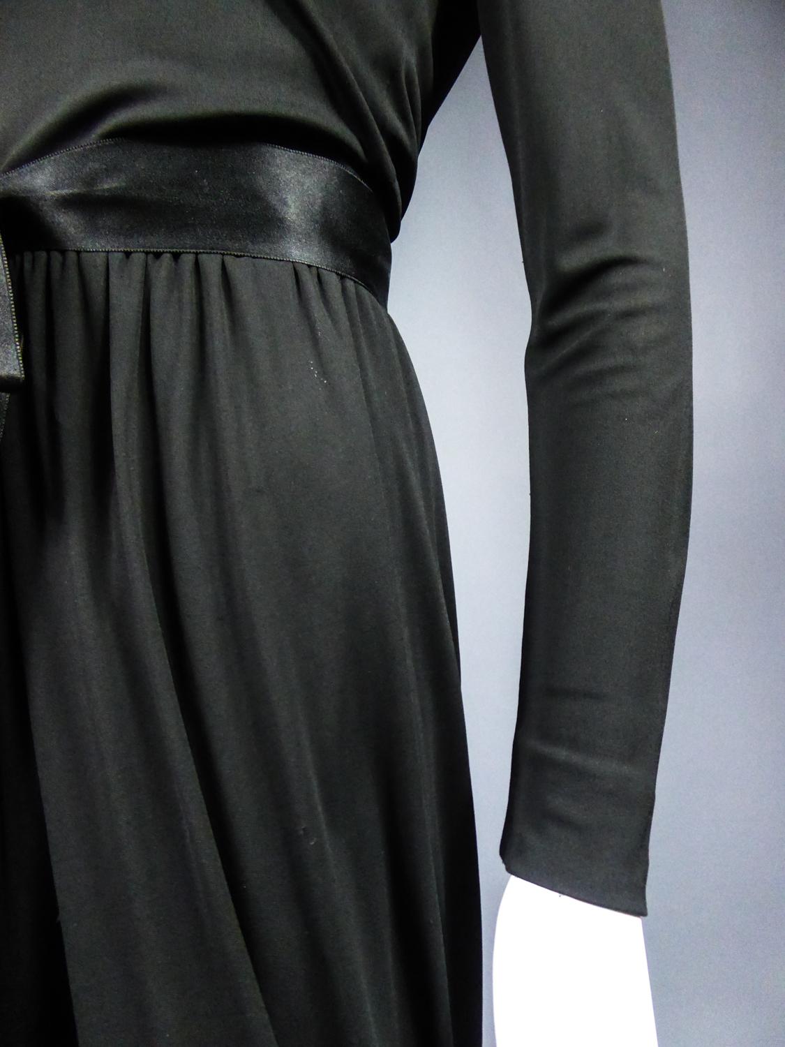 A Miss Dior Evening Dress by Philippe Guibourgé Circa 1970 In Good Condition In Toulon, FR