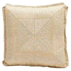 A Mitered Fortuny Fabric Cushion in the Granada Pattern A Mitered Fortuny Fabric Cushion in the Granada Pattern
