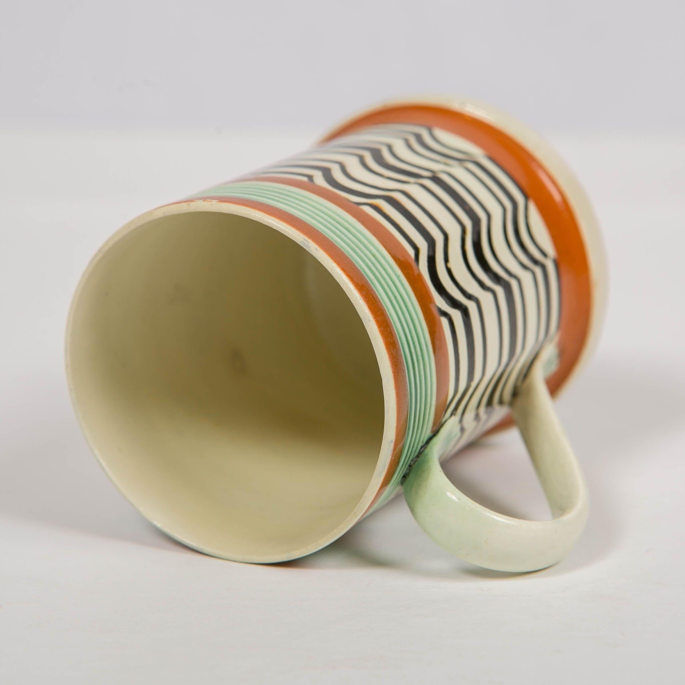 Mochaware Mug Made by J.& R Clews at the Cobridge Factory, England, circa 1820 2