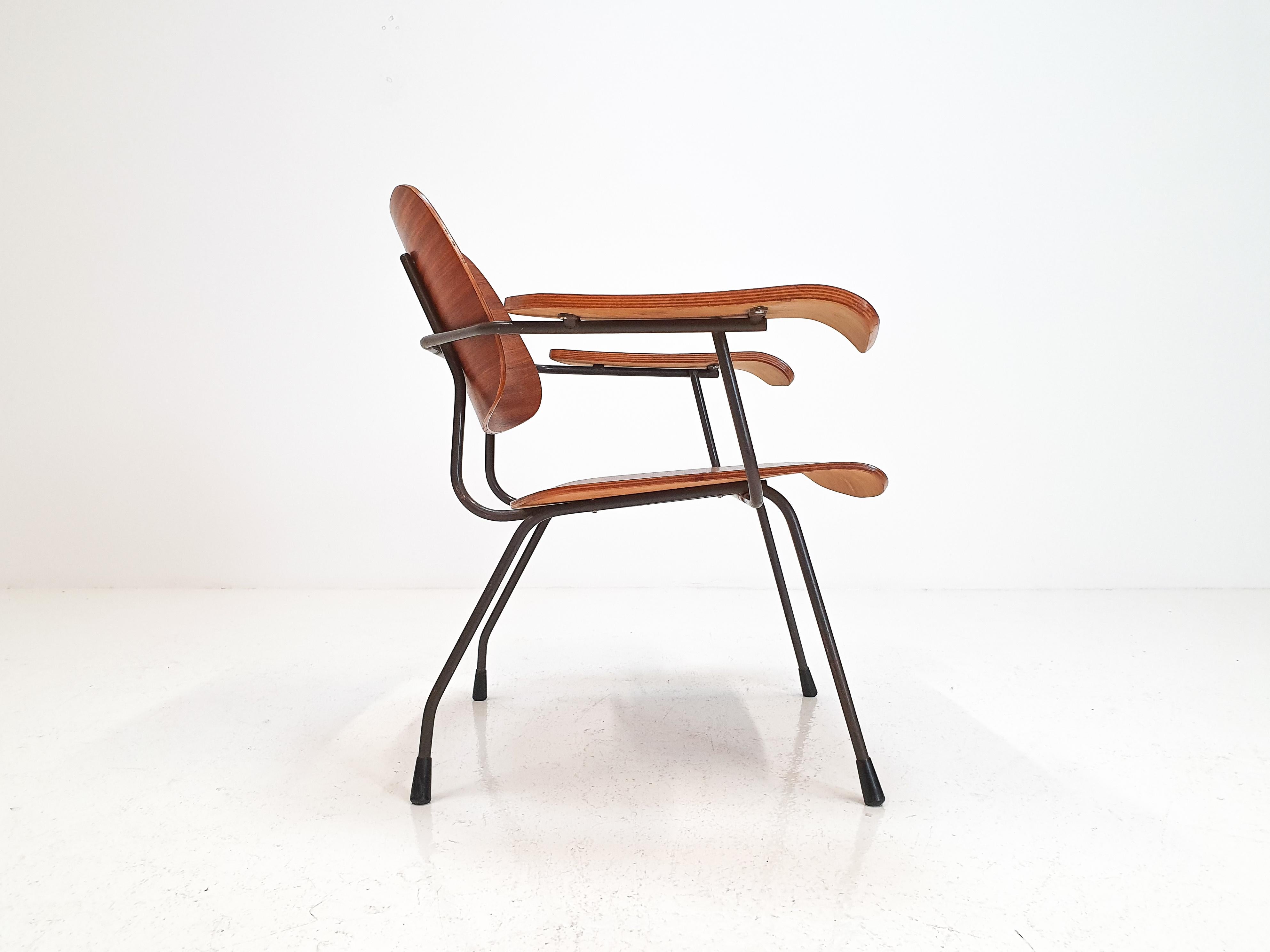 Mid-Century Modern Model 8000 Easy Chair by Tjerk Reijenga for Pilastro, Netherlands, 1960s