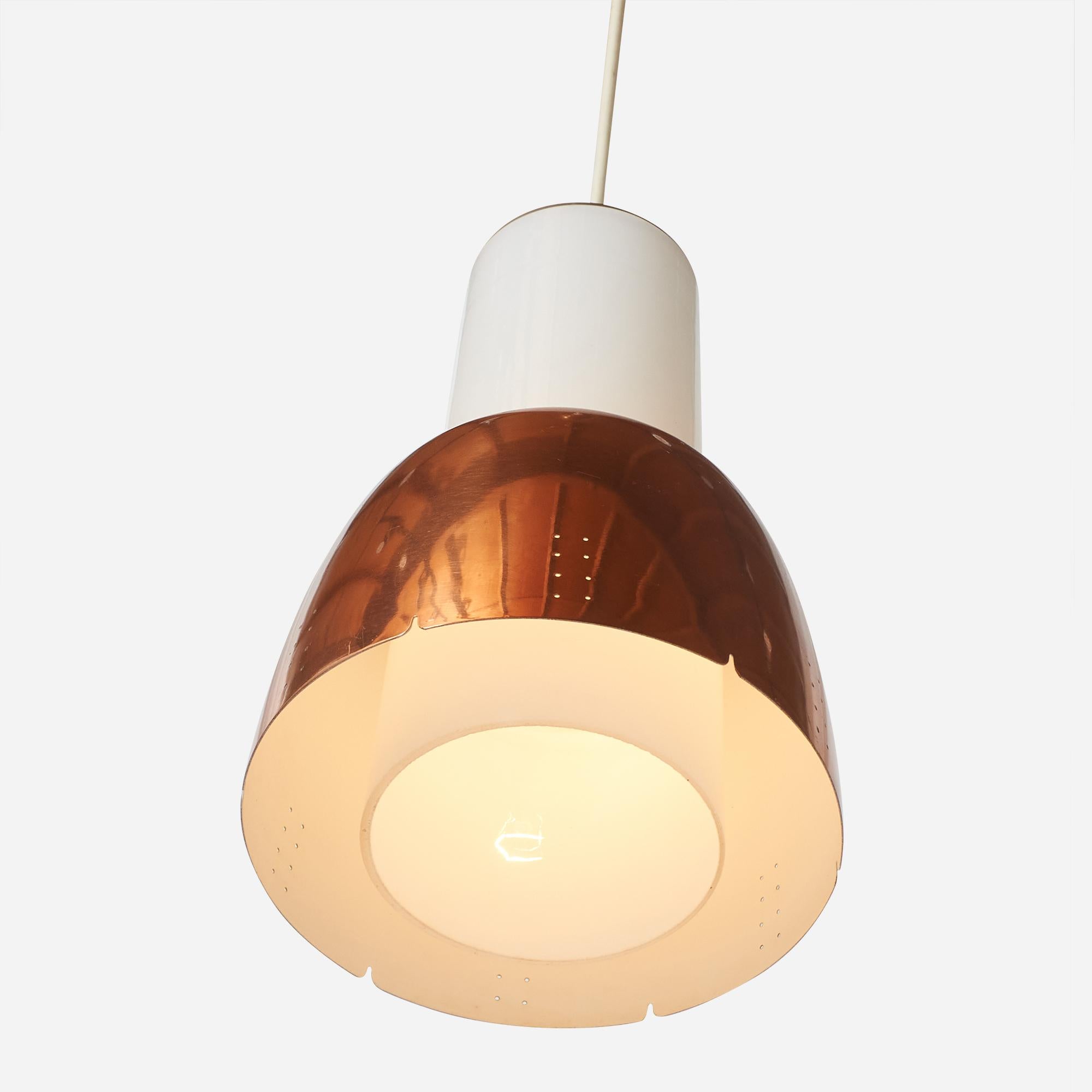 A model K2-16 pendant lamp by Paavo Tynell for Idman In Good Condition For Sale In San Francisco, CA