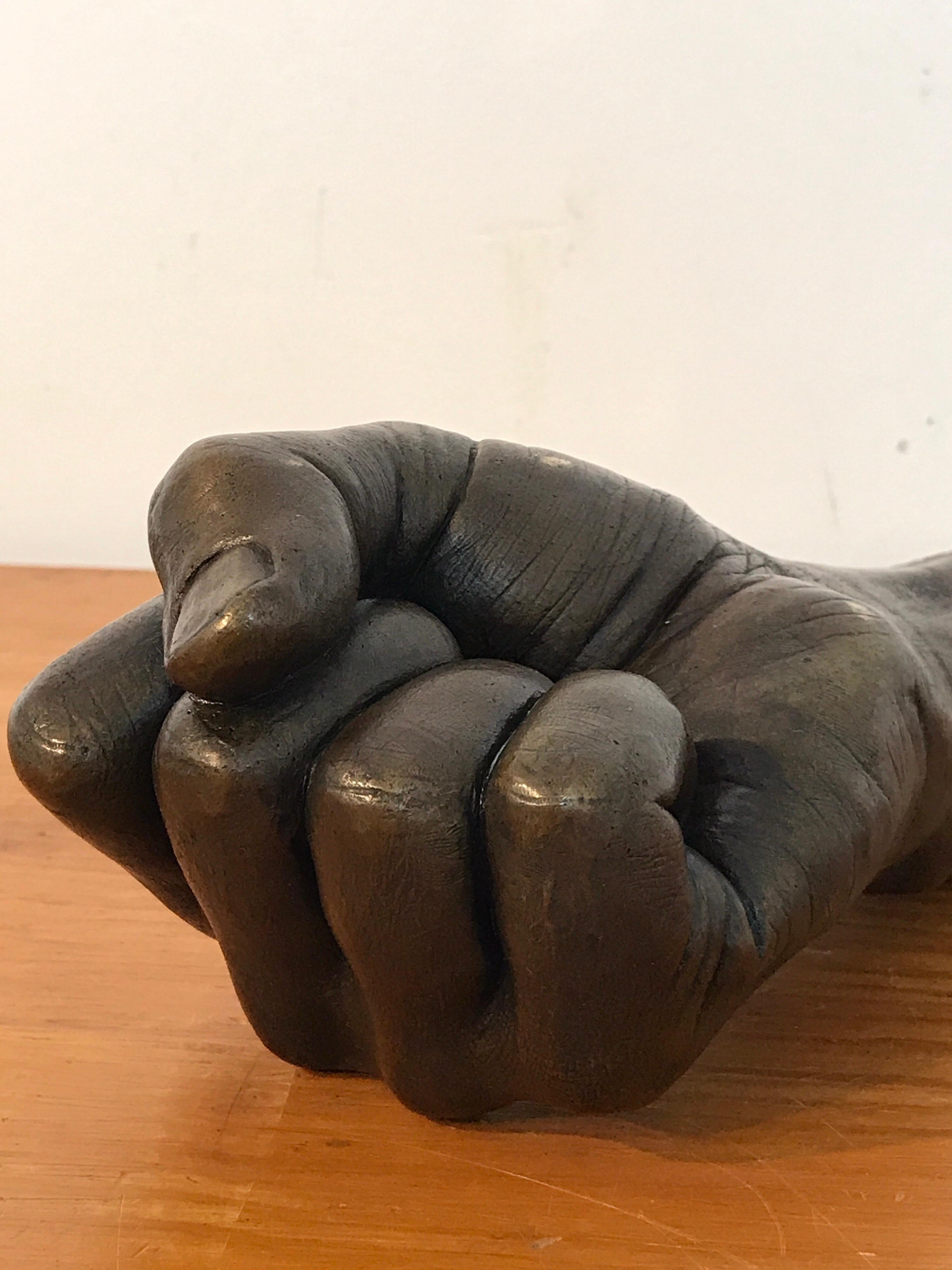 Model of a Human Fist in Bronze, by the Roman Bronze Works NY 7