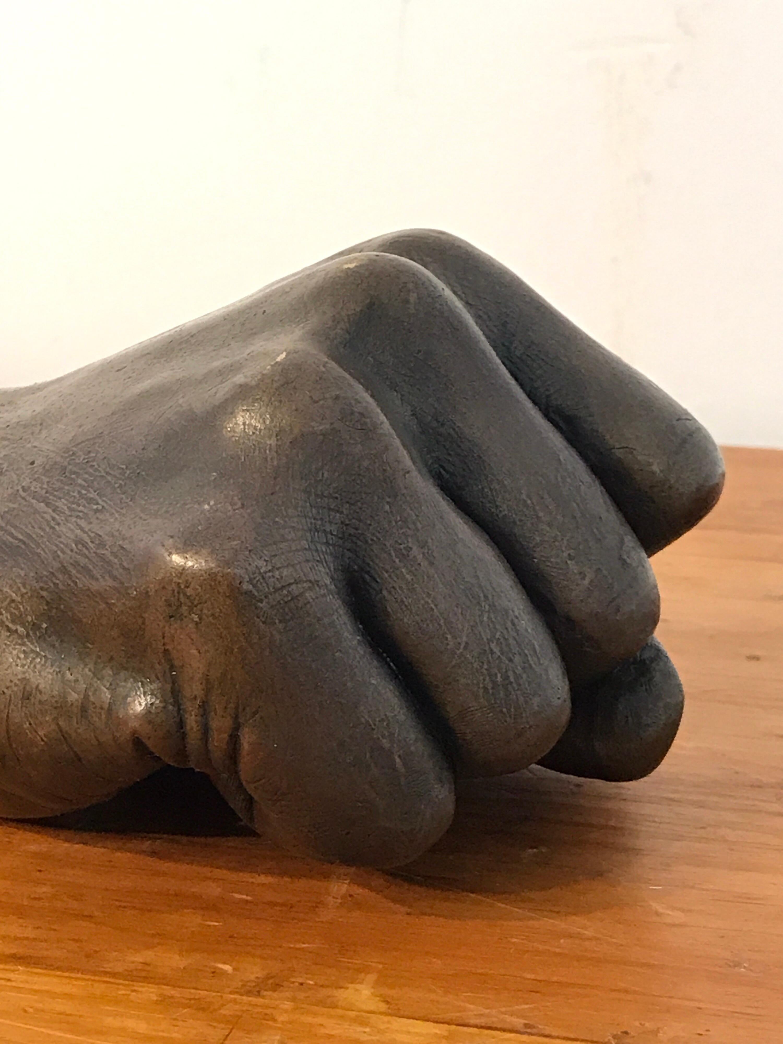 Cast Model of a Human Fist in Bronze, by the Roman Bronze Works NY