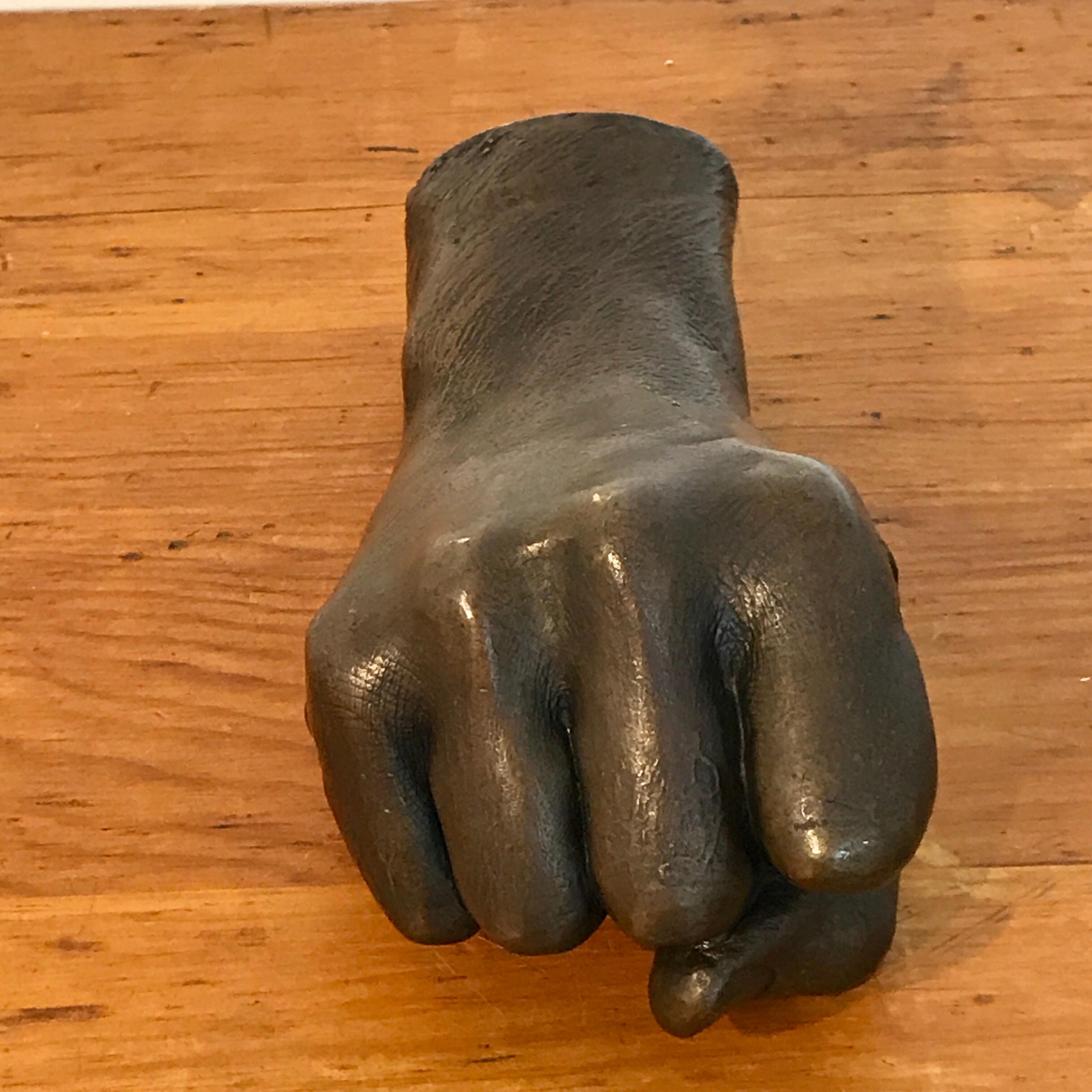 Model of a Human Fist in Bronze, by the Roman Bronze Works NY In Good Condition In West Palm Beach, FL