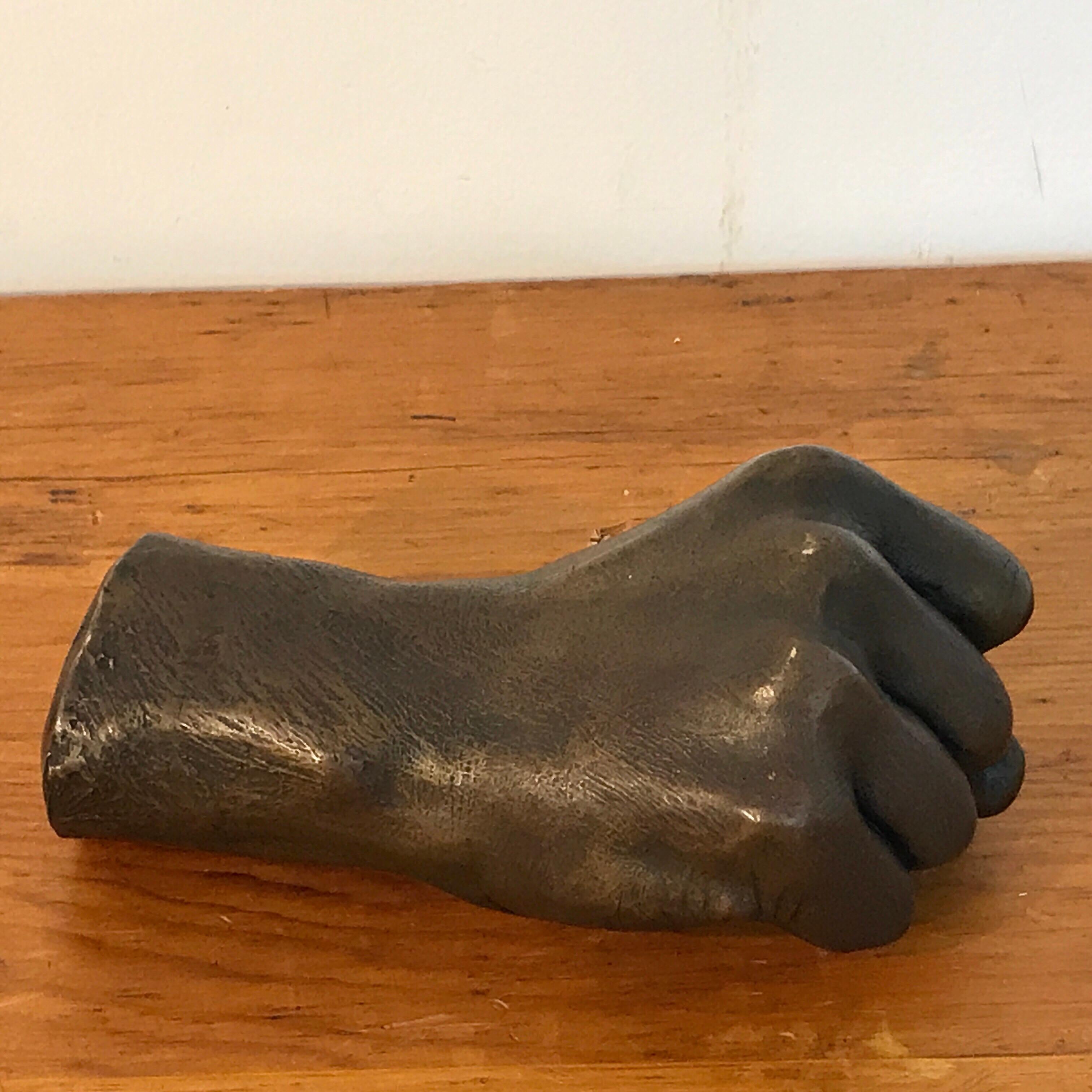 Model of a Human Fist in Bronze, by the Roman Bronze Works NY 1