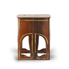 A model of a Nathan Thompson Jr patent folding life preserving seat, circa 1853