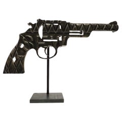 A Modern 21st Century "Pot Hole Pistol"  Recycled Sculpture by, Andrew Crawford