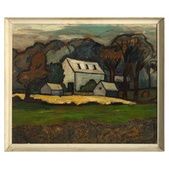 Modern British Period Landscape Oil
