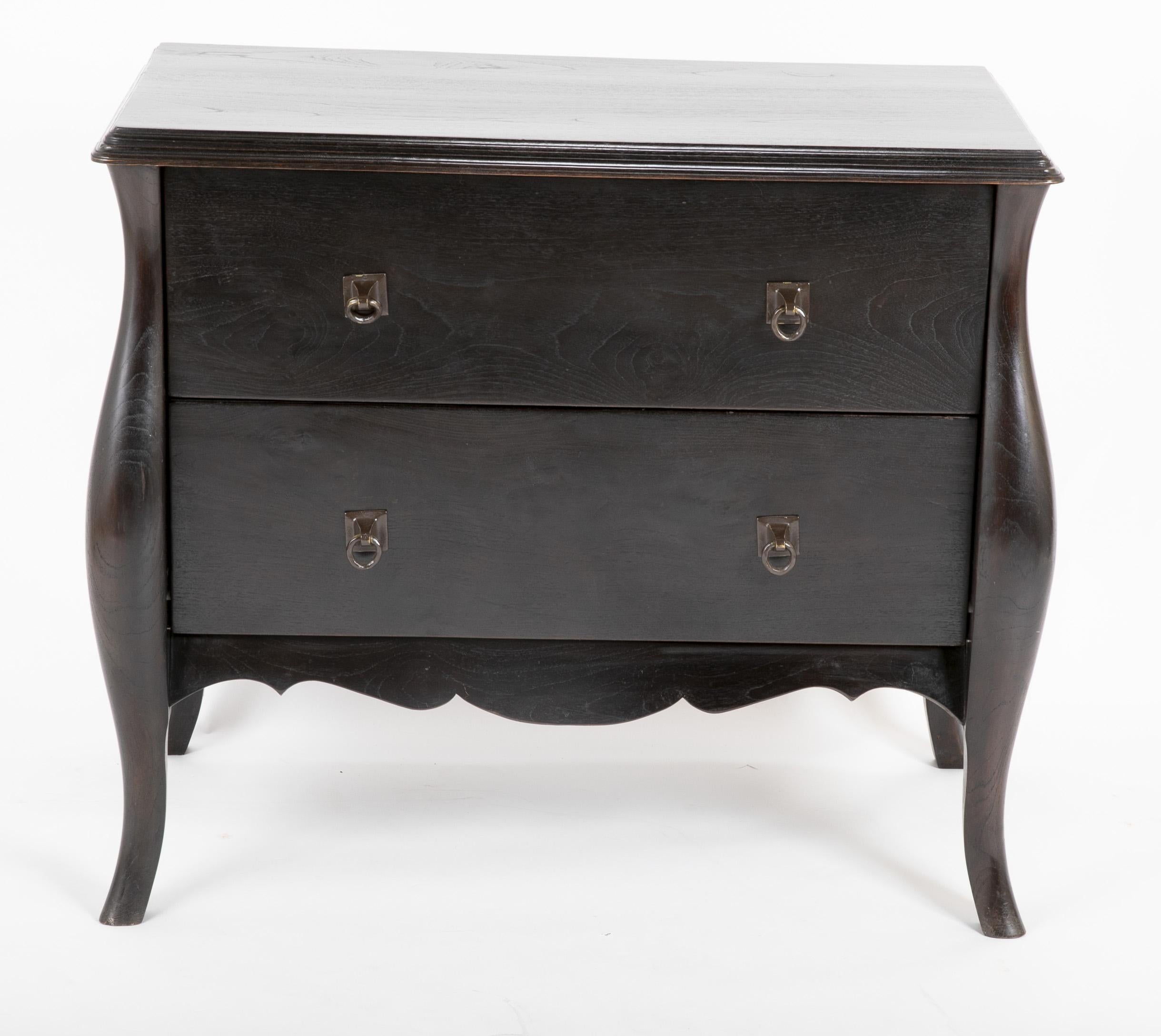 French Modern Ebonized Oak Chest Designed by the Office of Alberto Pinto