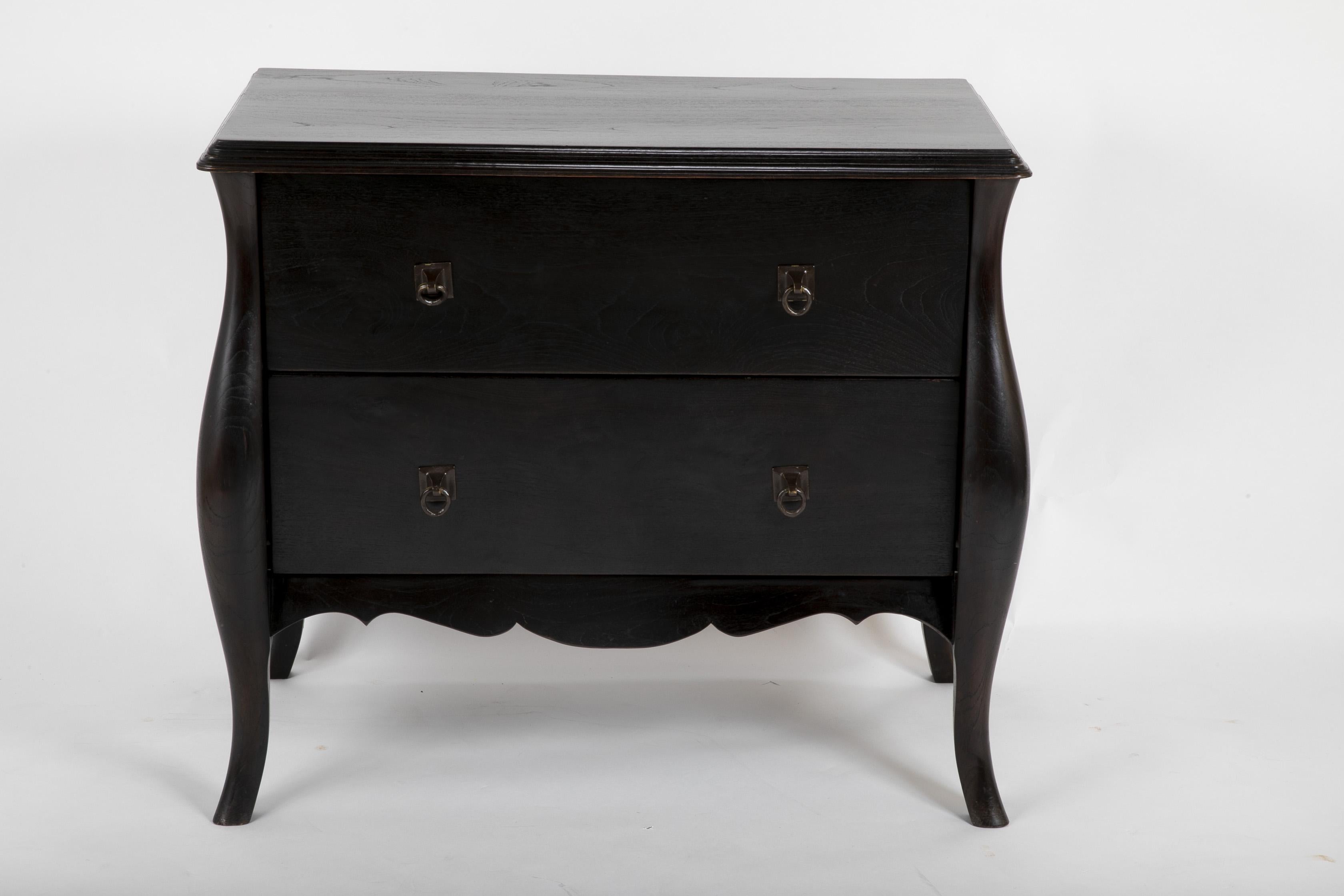 Modern Ebonized Oak Chest Designed by the Office of Alberto Pinto In Good Condition In Stamford, CT