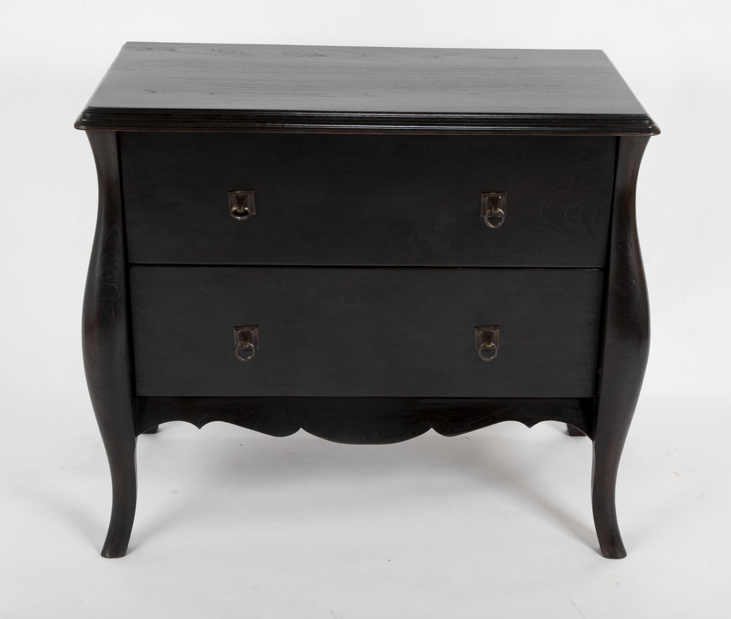 Late 20th Century Modern Ebonized Oak Chest Designed by the Office of Alberto Pinto