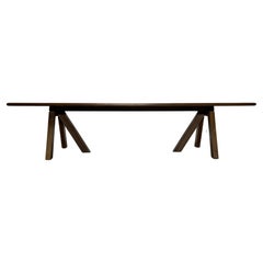 Modern Hand Carved Walnut Dining Table by Adam Michaelson
