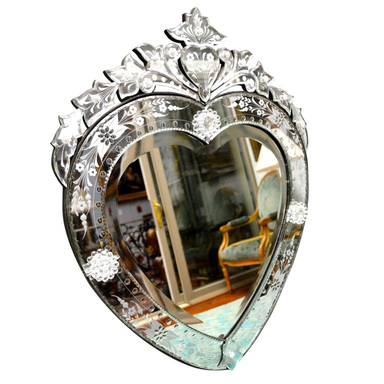 Venetian Mirror Heart