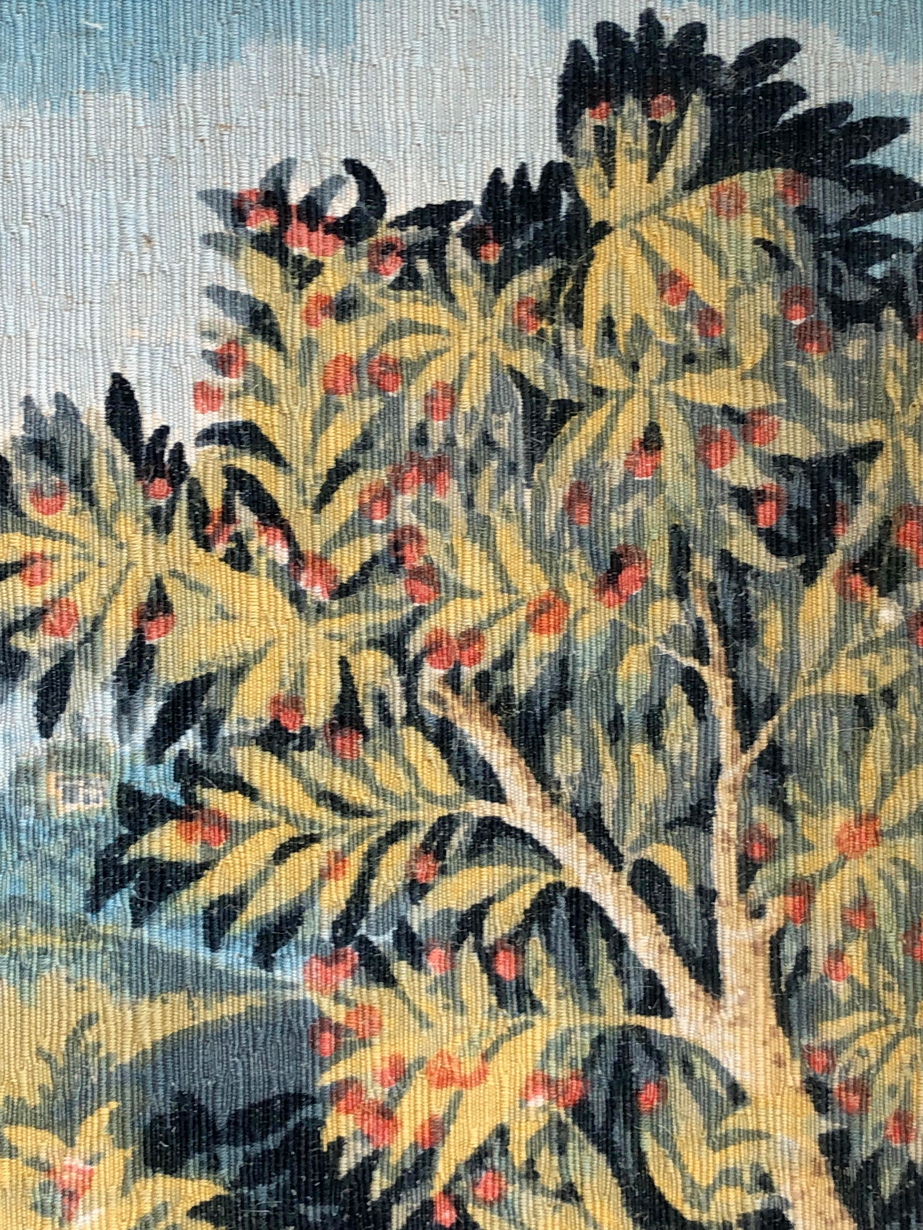 A MODERN & MIDDLE AGE AUBUSSON Tapestry by ROBERT FOUR, France 1950 4