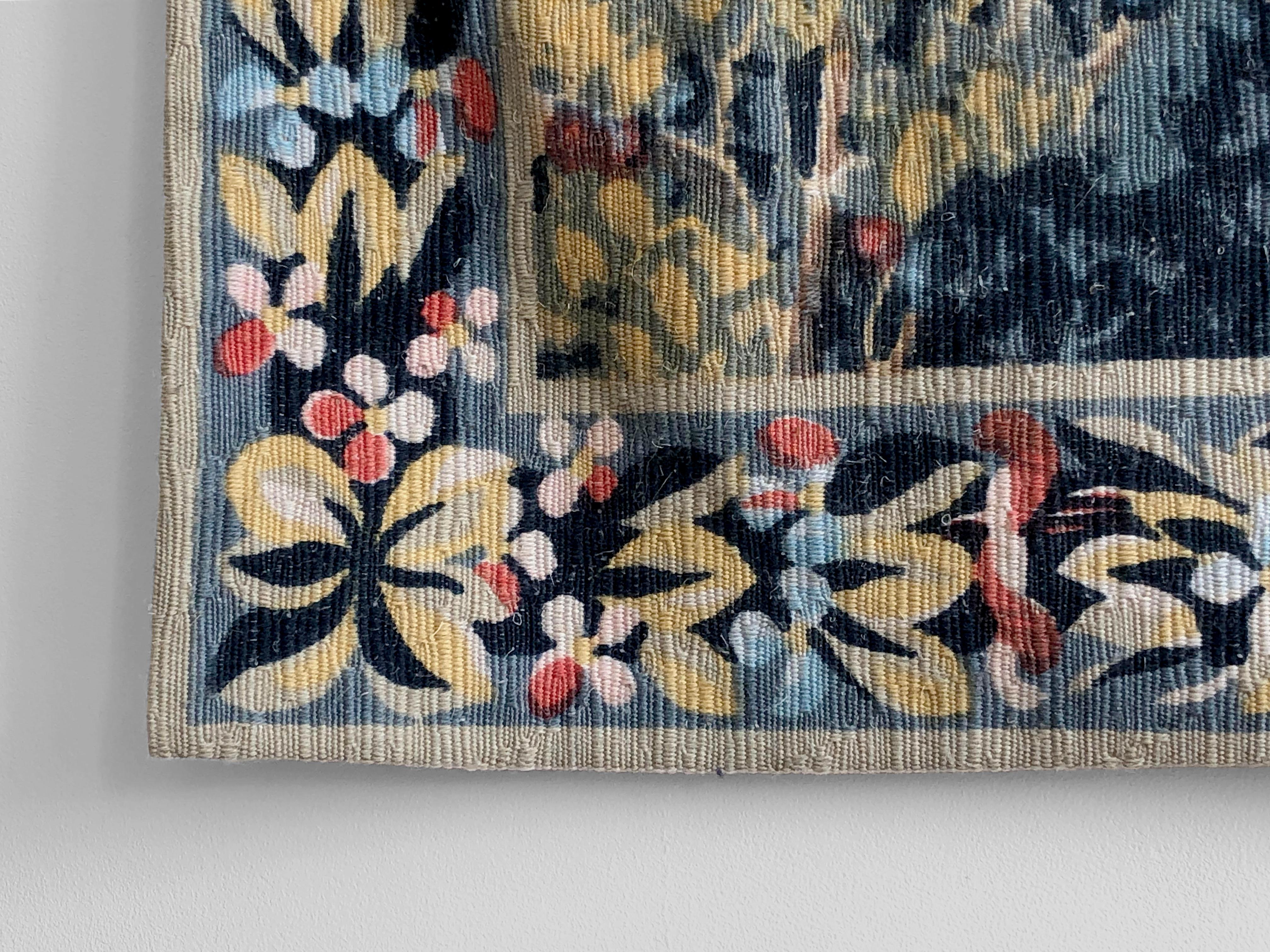 A MODERN & MIDDLE AGE AUBUSSON Tapestry by ROBERT FOUR, France 1950 5