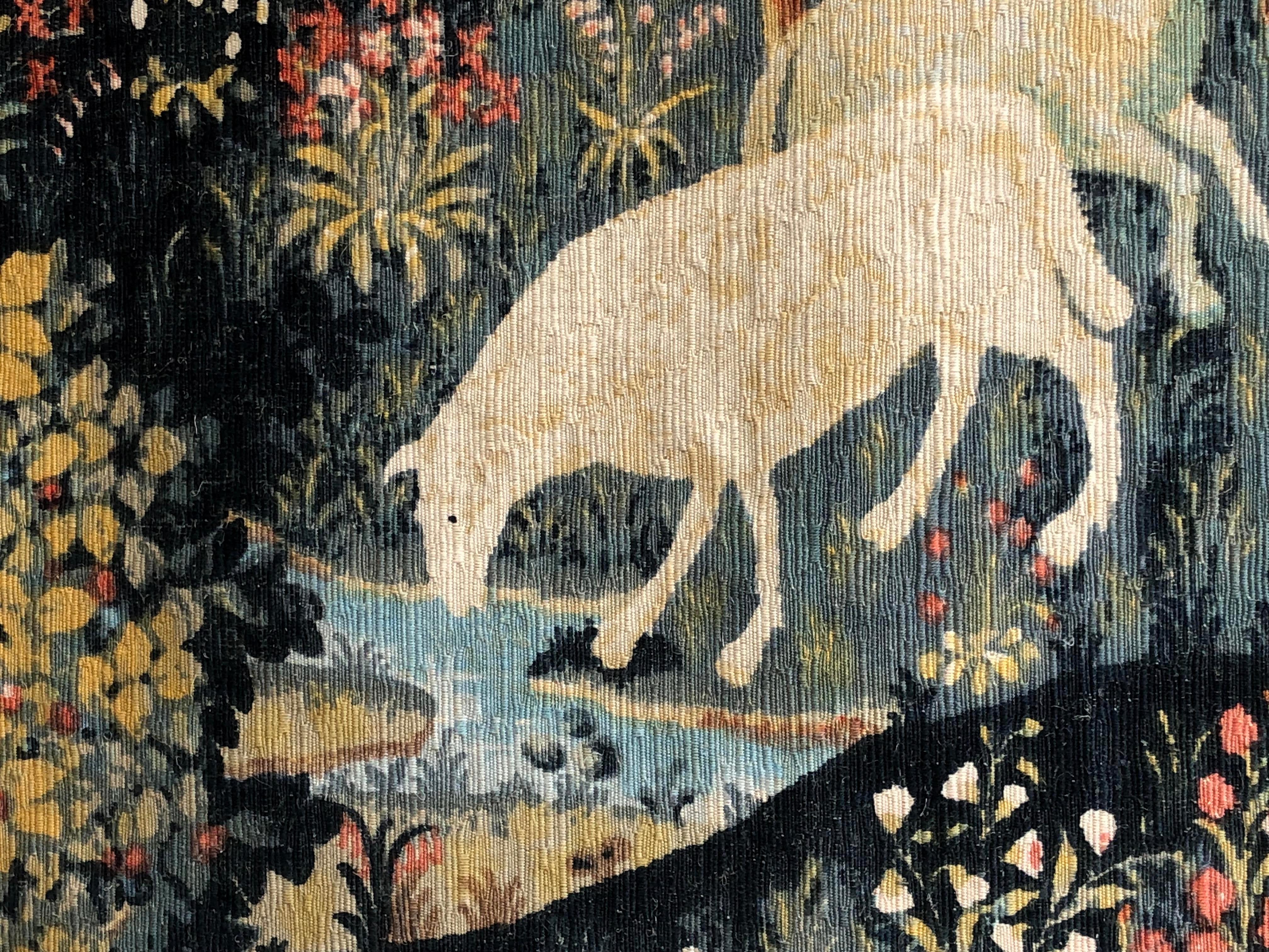 A MODERN & MIDDLE AGE AUBUSSON Tapestry by ROBERT FOUR, France 1950 9