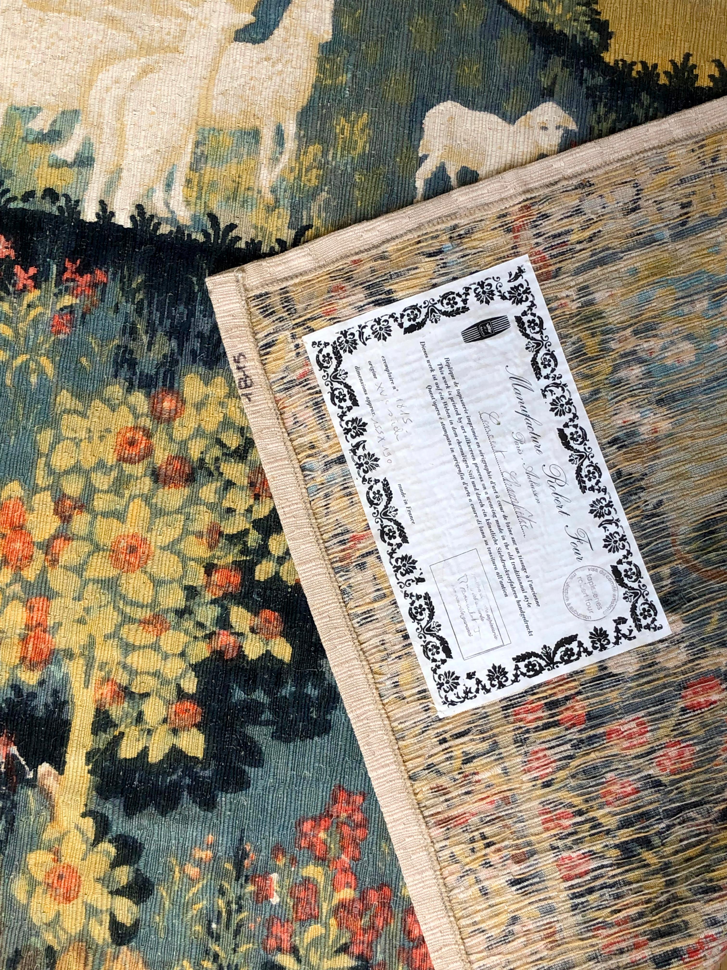 A MODERN & MIDDLE AGE AUBUSSON Tapestry by ROBERT FOUR, France 1950 10