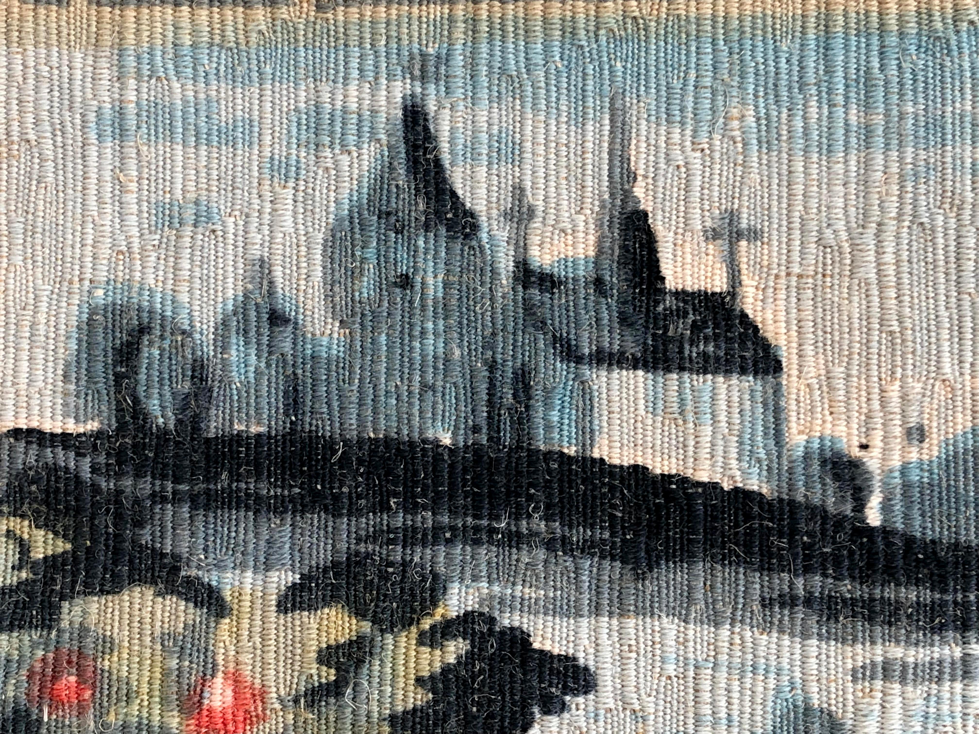 French A MODERN & MIDDLE AGE AUBUSSON Tapestry by ROBERT FOUR, France 1950