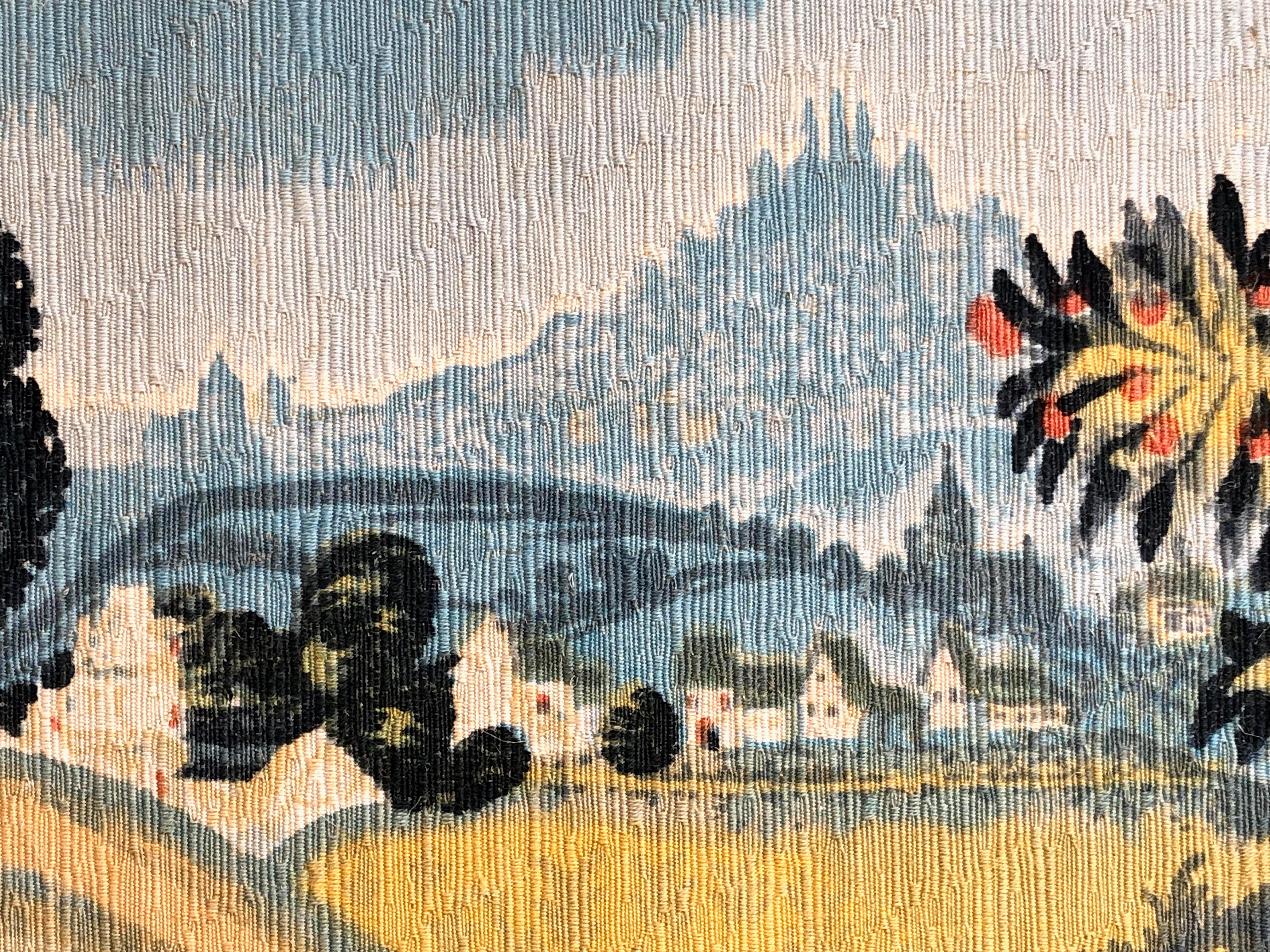 A MODERN & MIDDLE AGE AUBUSSON Tapestry by ROBERT FOUR, France 1950 2
