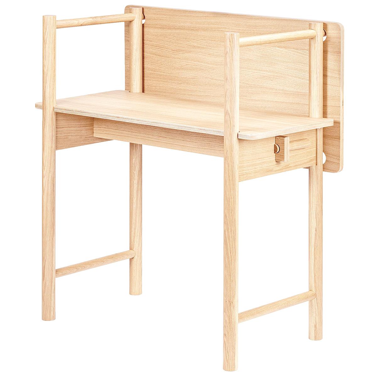 Escritorio de trabajo y mesa auxiliar de madera escandinava moderna en venta