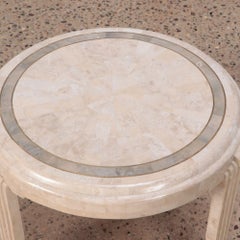 A Modern tessalated marble Art Deco style occasional table.