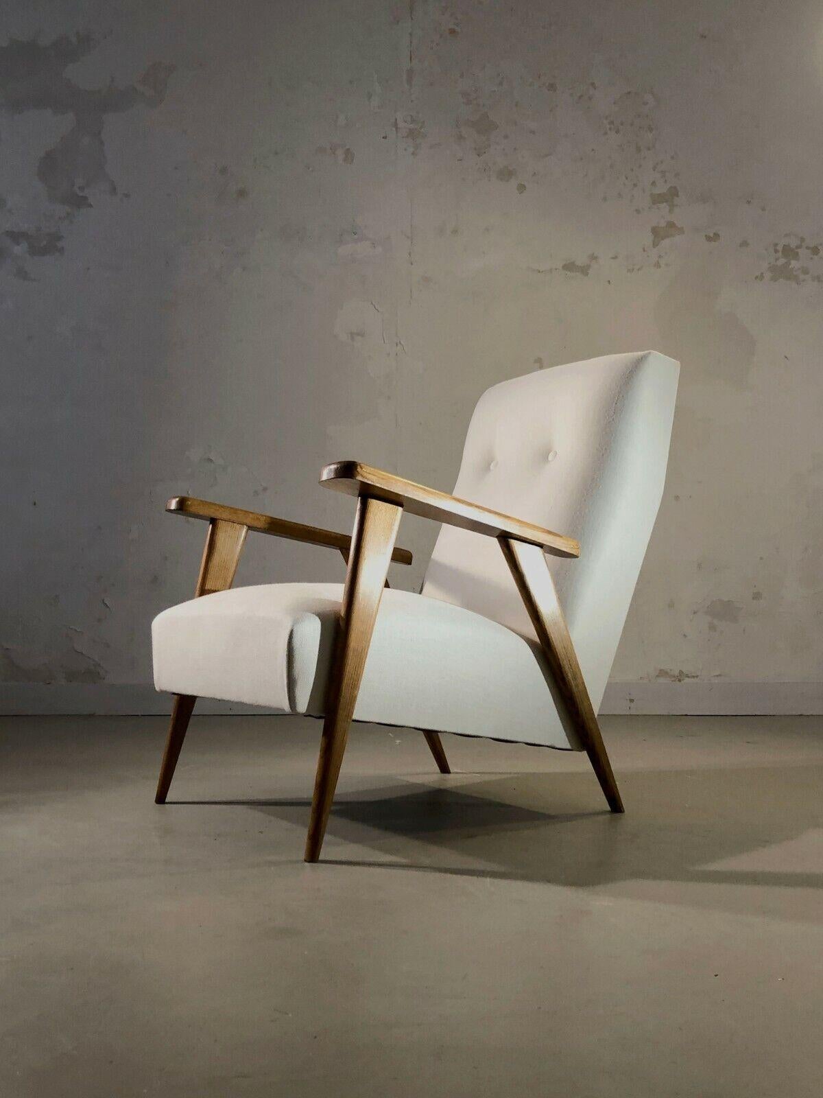 A MID-CENTURY-MODERN RECONSTRUCTION MODERNIST „Compas“ ARMCHAIR, Frankreich 1950 (Moderne der Mitte des Jahrhunderts) im Angebot