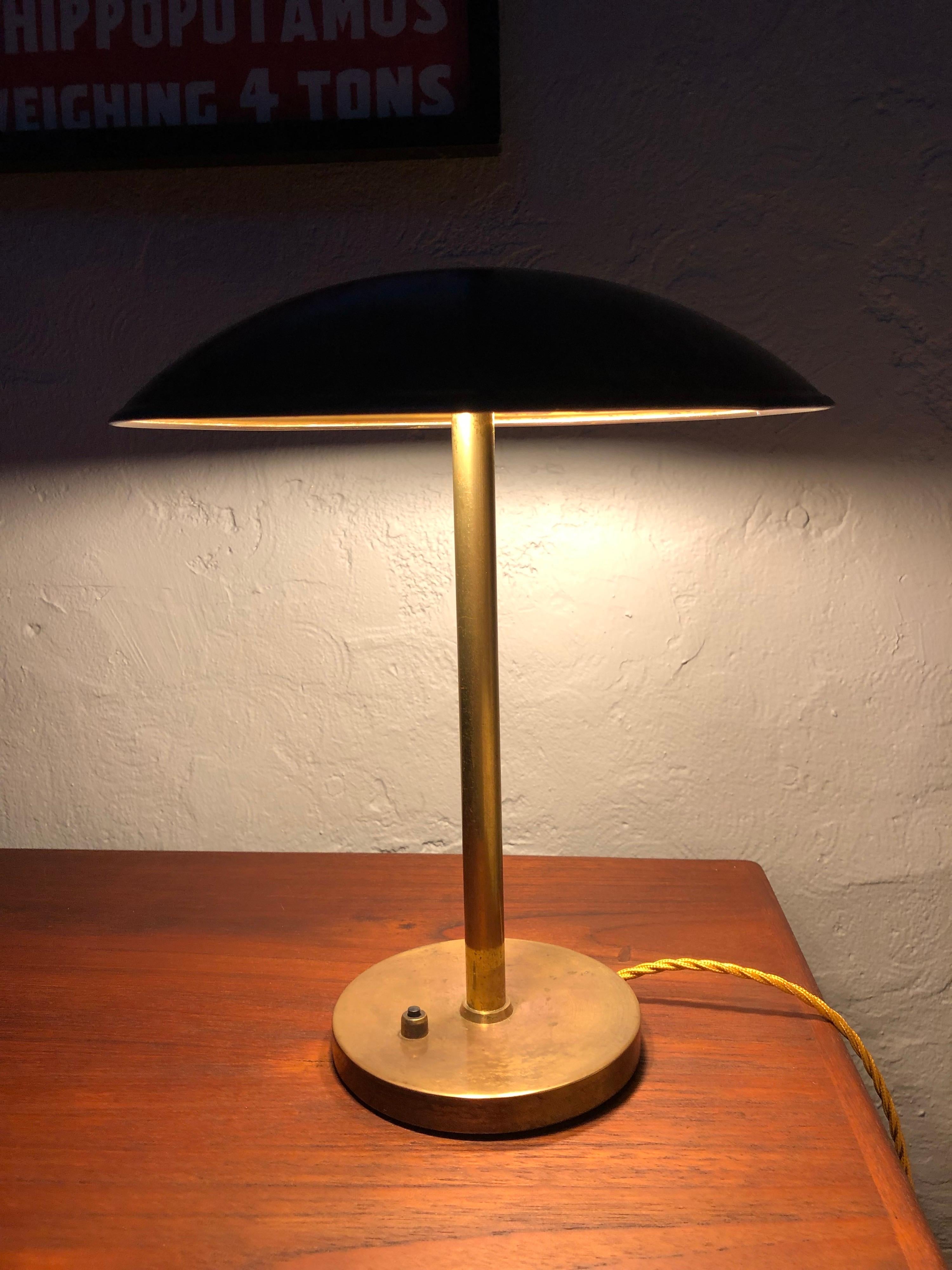 Modernist Fog & Mørup Table Lamp in Brass from the 1930s 3