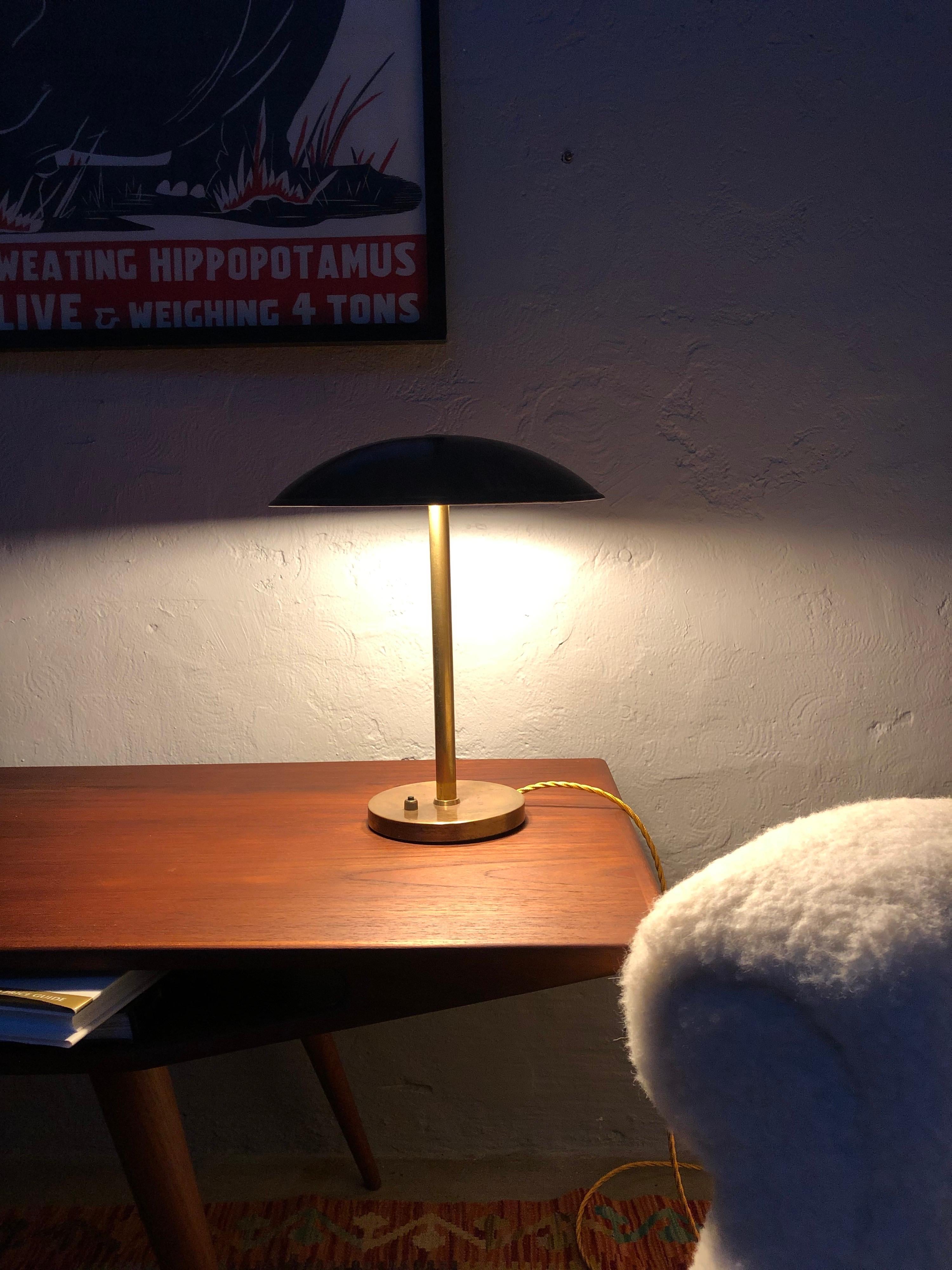 Modernist Fog & Mørup Table Lamp in Brass from the 1930s 4