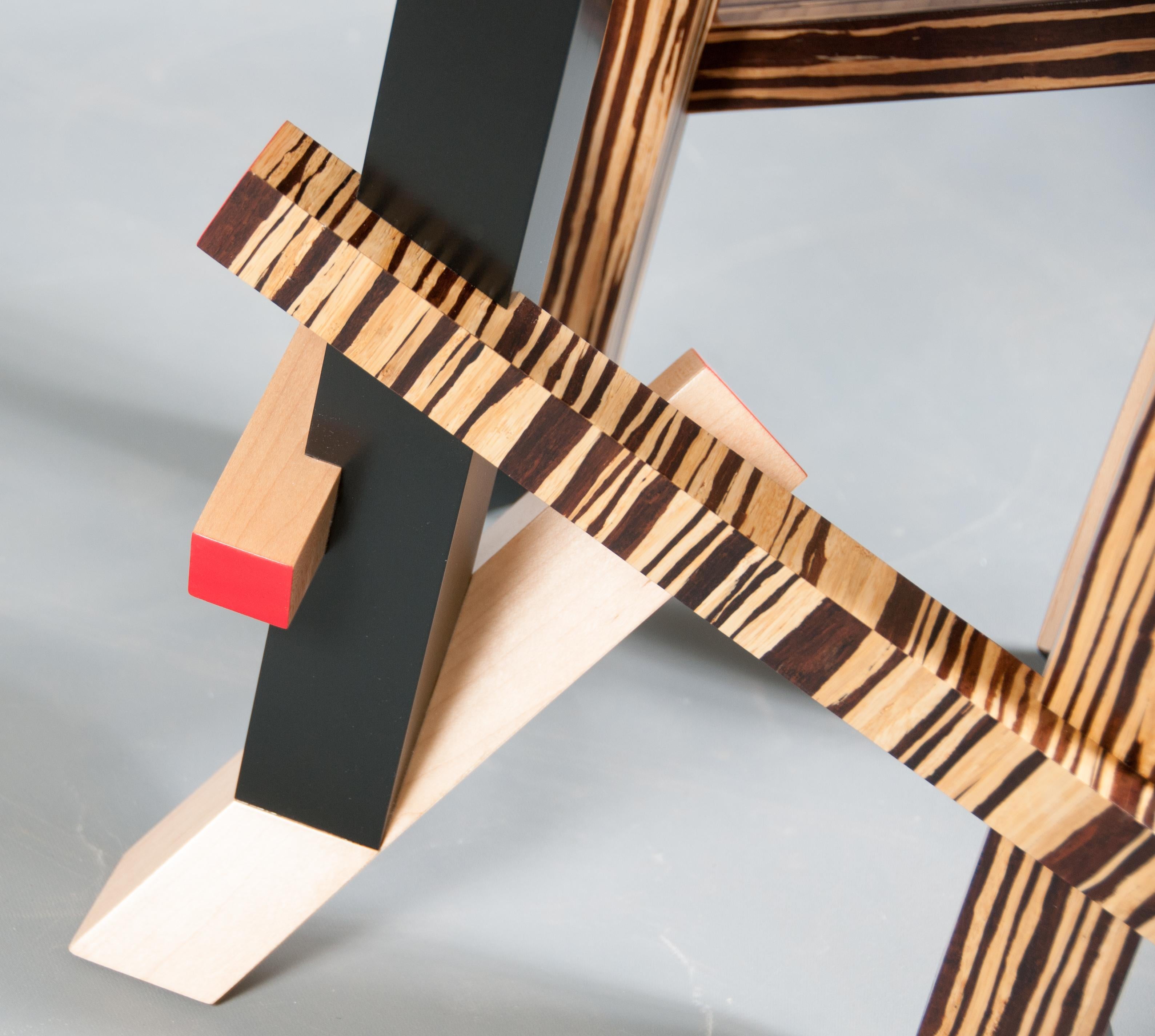 Modernist, Gerrit Rietveld Inspired, Sculptural Occasional or Side Table im Zustand „Neu“ im Angebot in New Market, MD