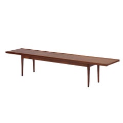 Modernist Kipp Steward Bench Table in Walnut