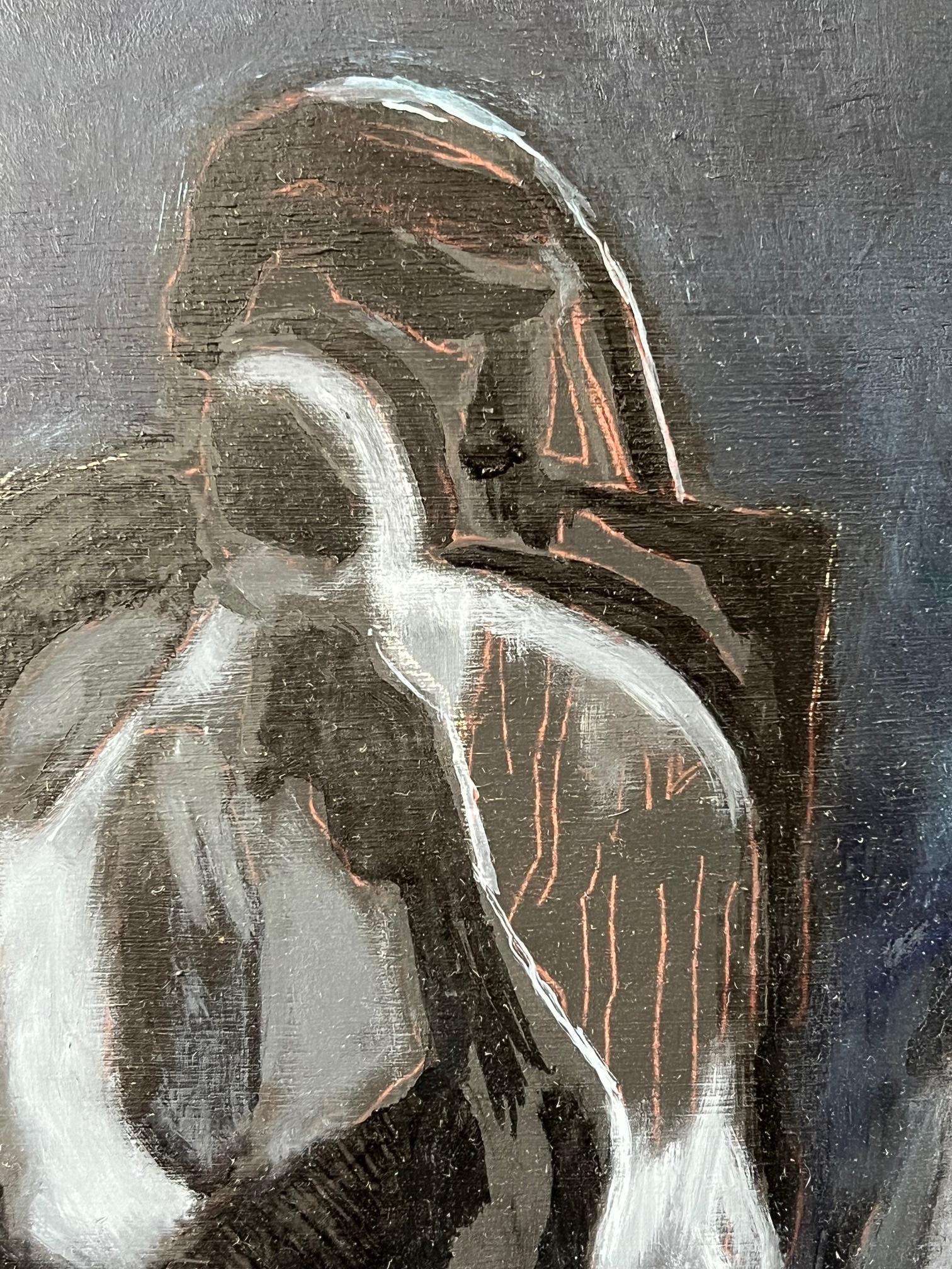 Painted A Modernist Painting By Jo Jones Ca' 1950's