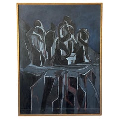 A Modernist Painting By Jo Jones Ca' 1950's