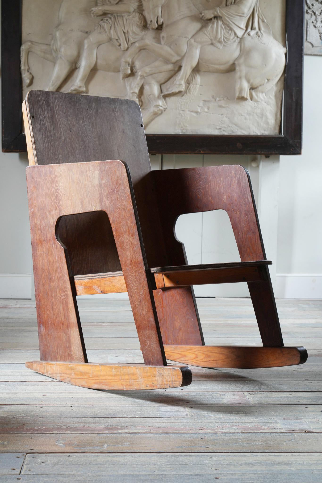 20th Century A Modernist Rocking Chair For Sale