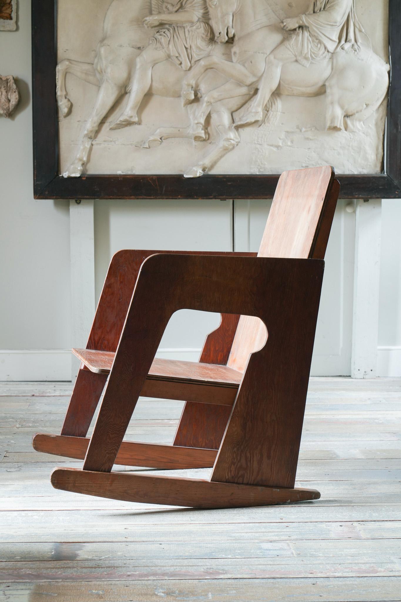 A Modernist Rocking Chair For Sale 2