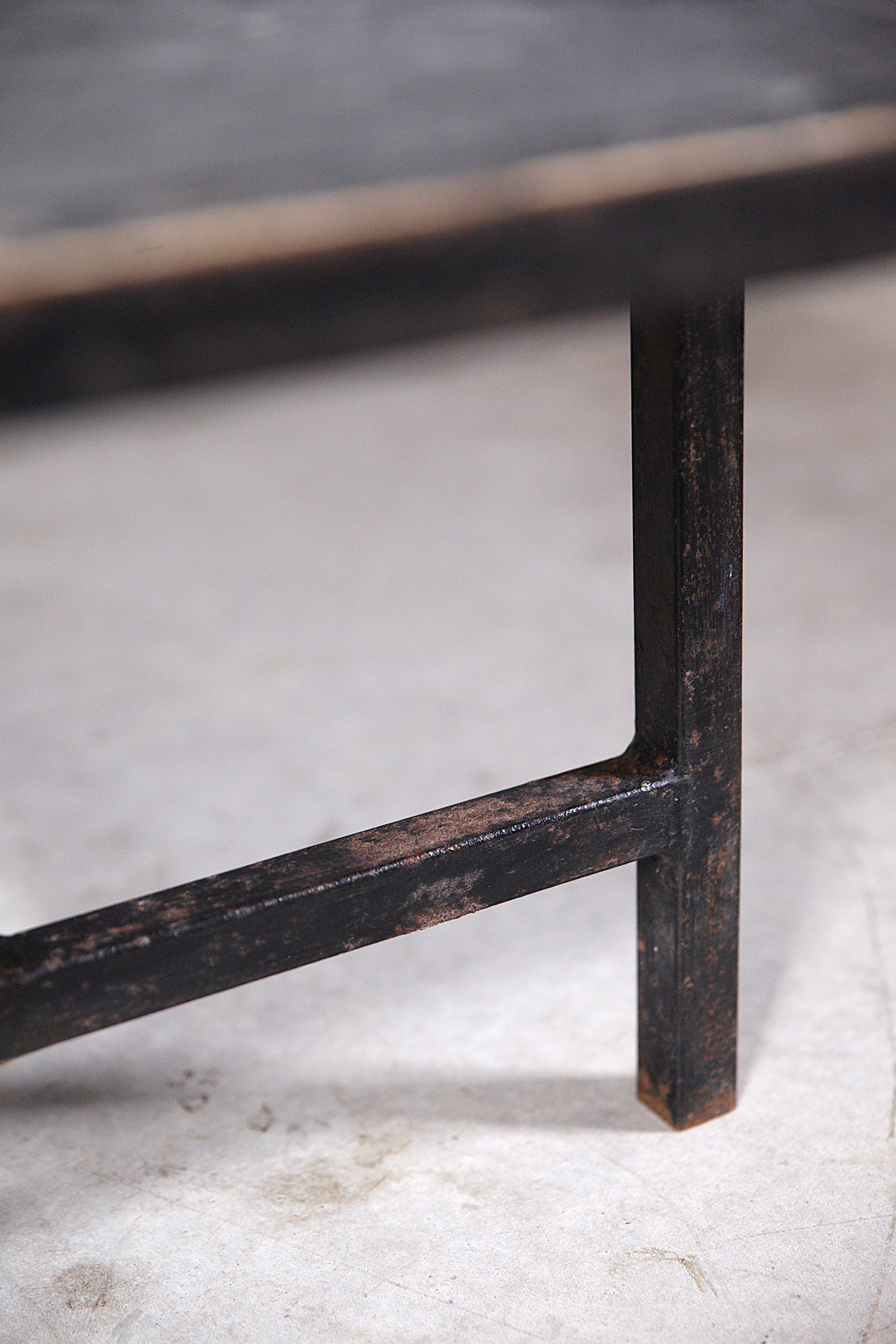 A Modernist Slate Stone Coffee Table France 1950's For Sale 5