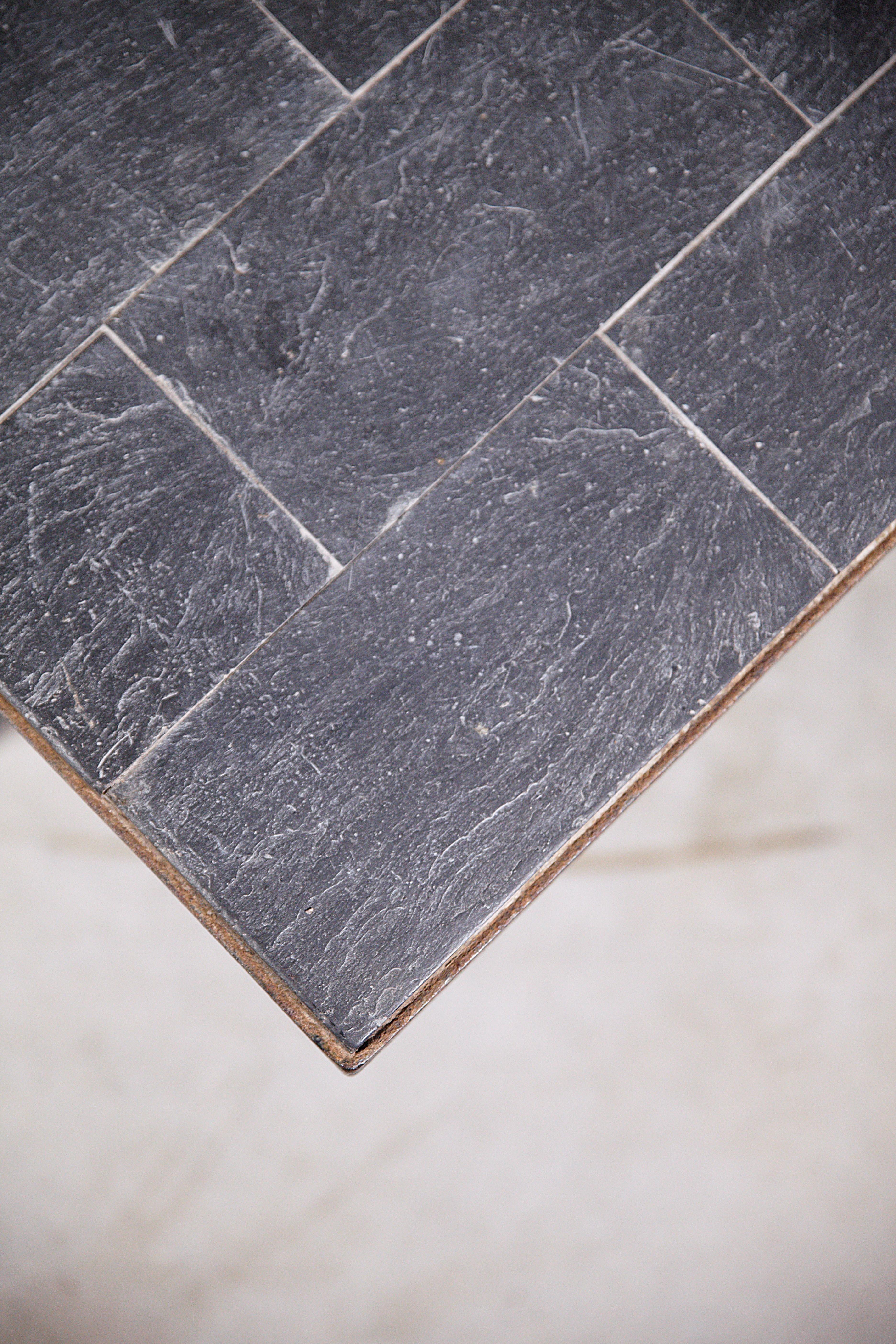 A Modernist Slate Stone Coffee Table France 1950's For Sale 10