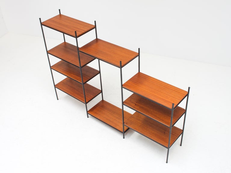 A Modular MidCentury Shelving System/Room Divider in Teak