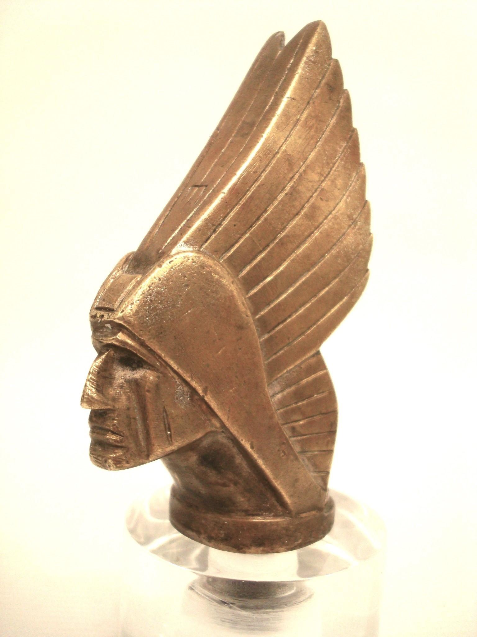 A 'Mohican' Car mascot / Hood Ornament by DAREL, circa 1930s 1