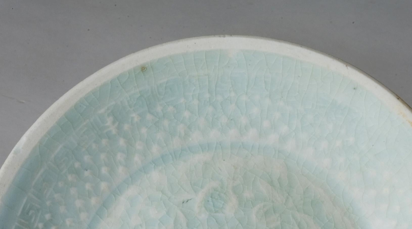 Chinese A Molded Qingbai 'Flowers' Dish, Southern Song Dynasty For Sale